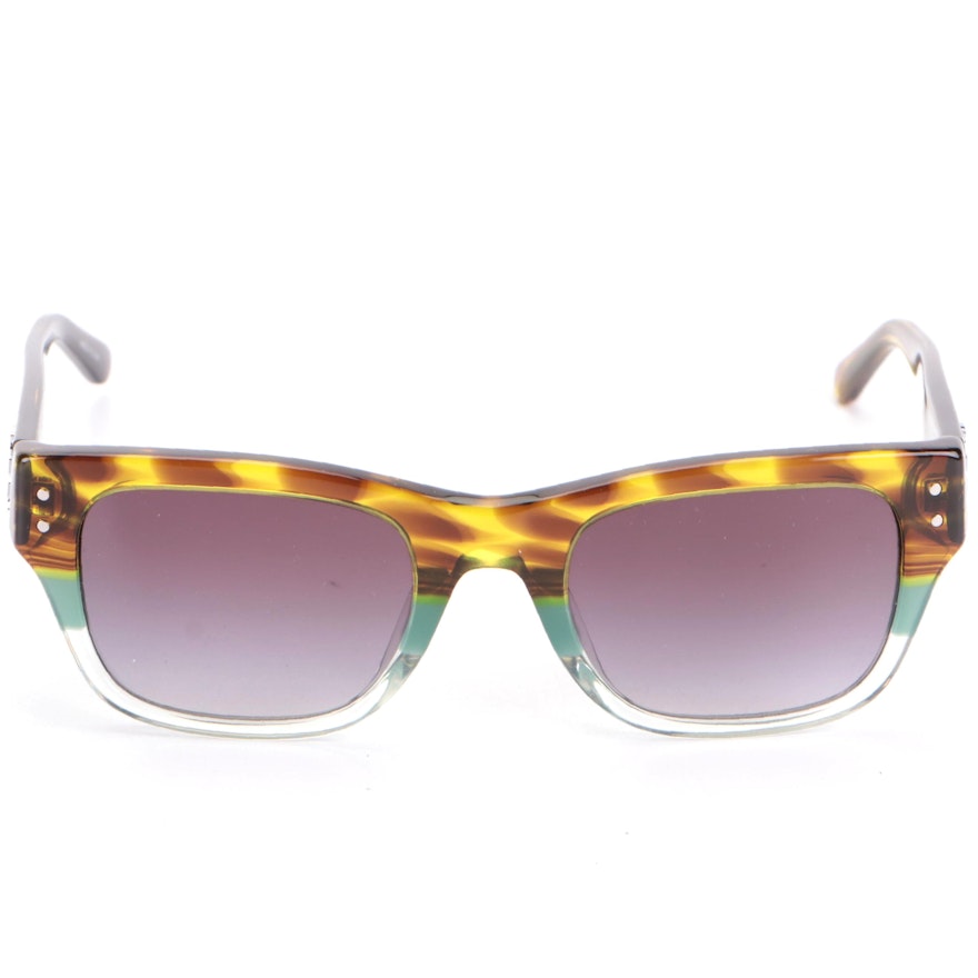 Tory Burch TY7144U Sunglasses in Multicolor with Gradient Lenses and Case