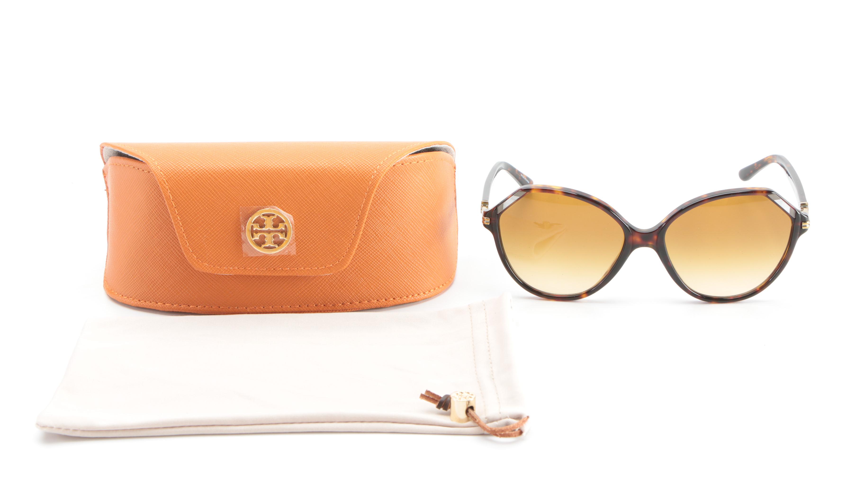 Tory Burch TY7138 Gradient Lens Sunglasses in Tortoise with Case