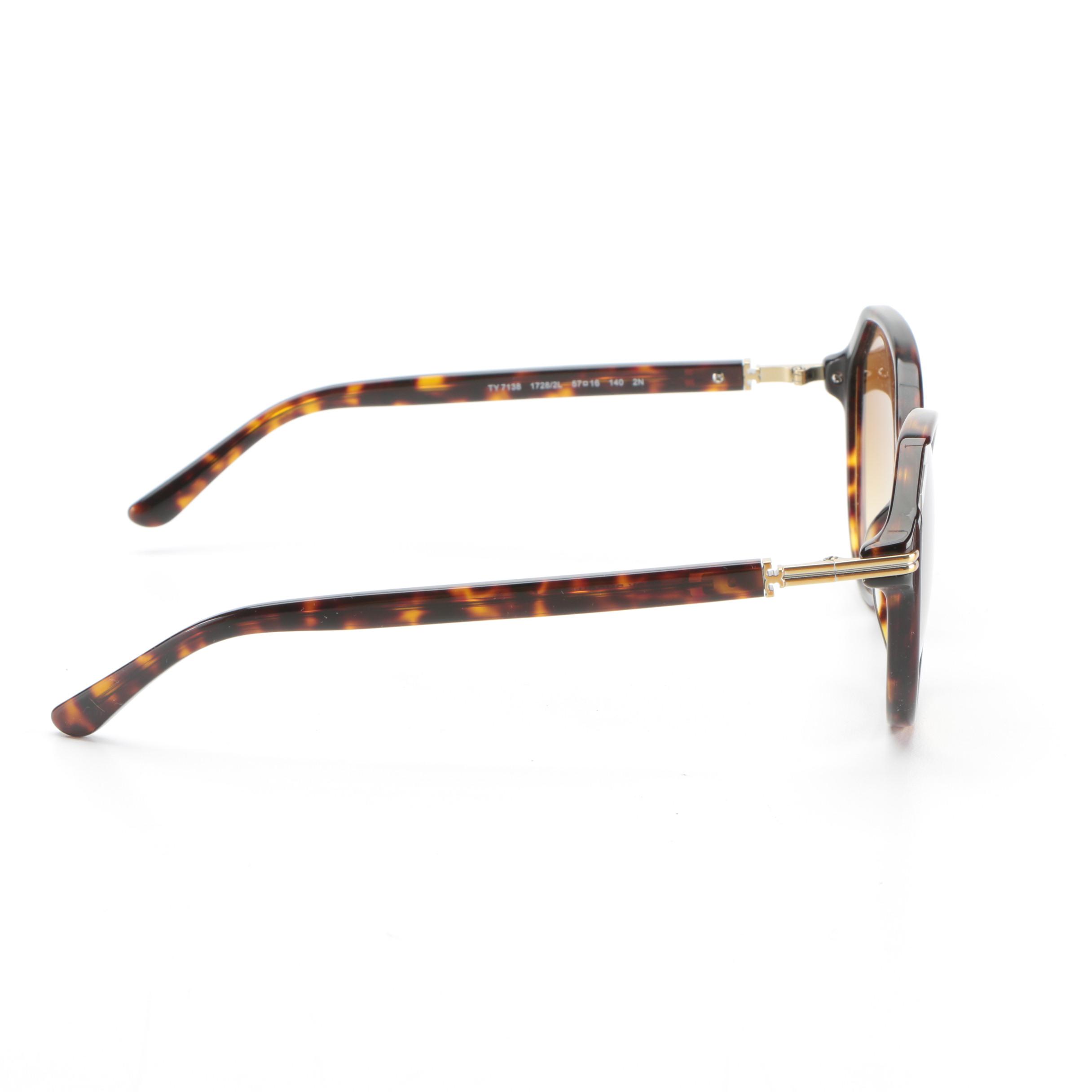 Tory Burch TY7138 Gradient Lens Sunglasses in Tortoise with Case