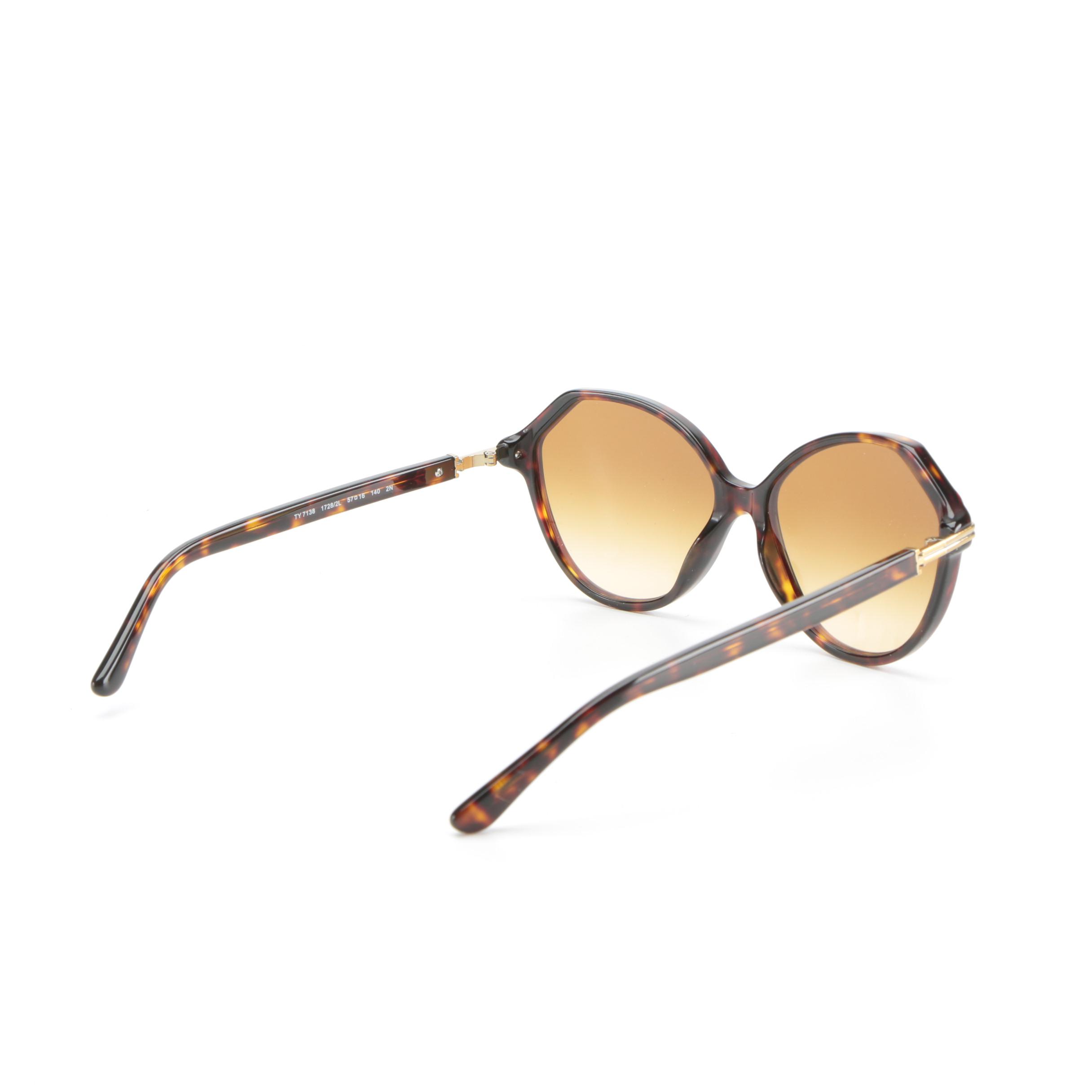 Tory Burch TY7138 Gradient Lens Sunglasses in Tortoise with Case