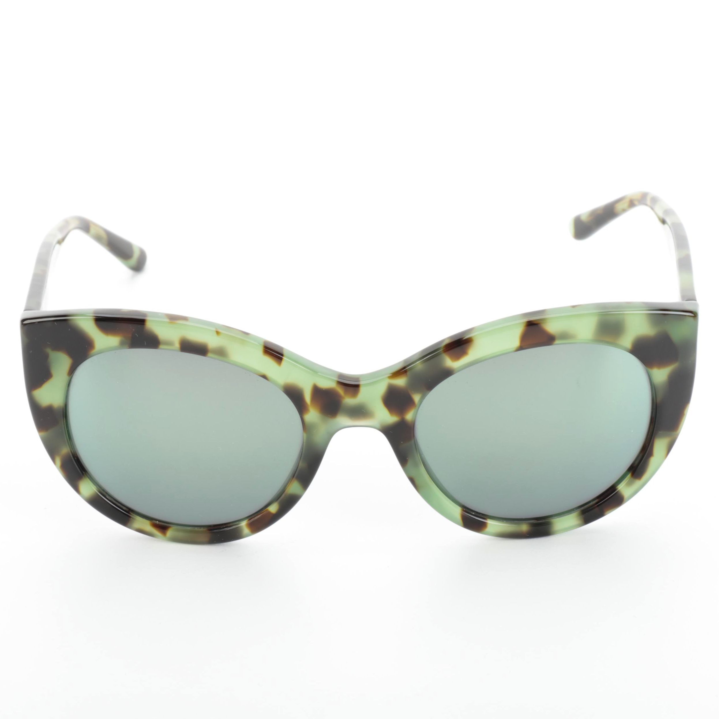 Tory Burch TY7115 Green Havana Sunglasses with Case and Box