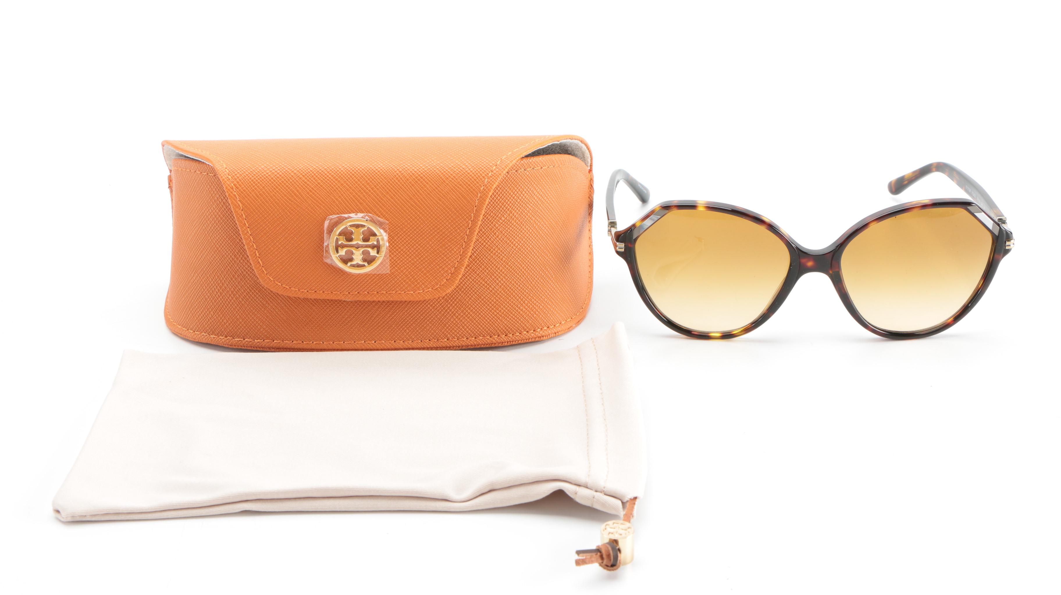 Tory Burch TY7138 Gradient Lens Sunglasses in Tortoise with Case