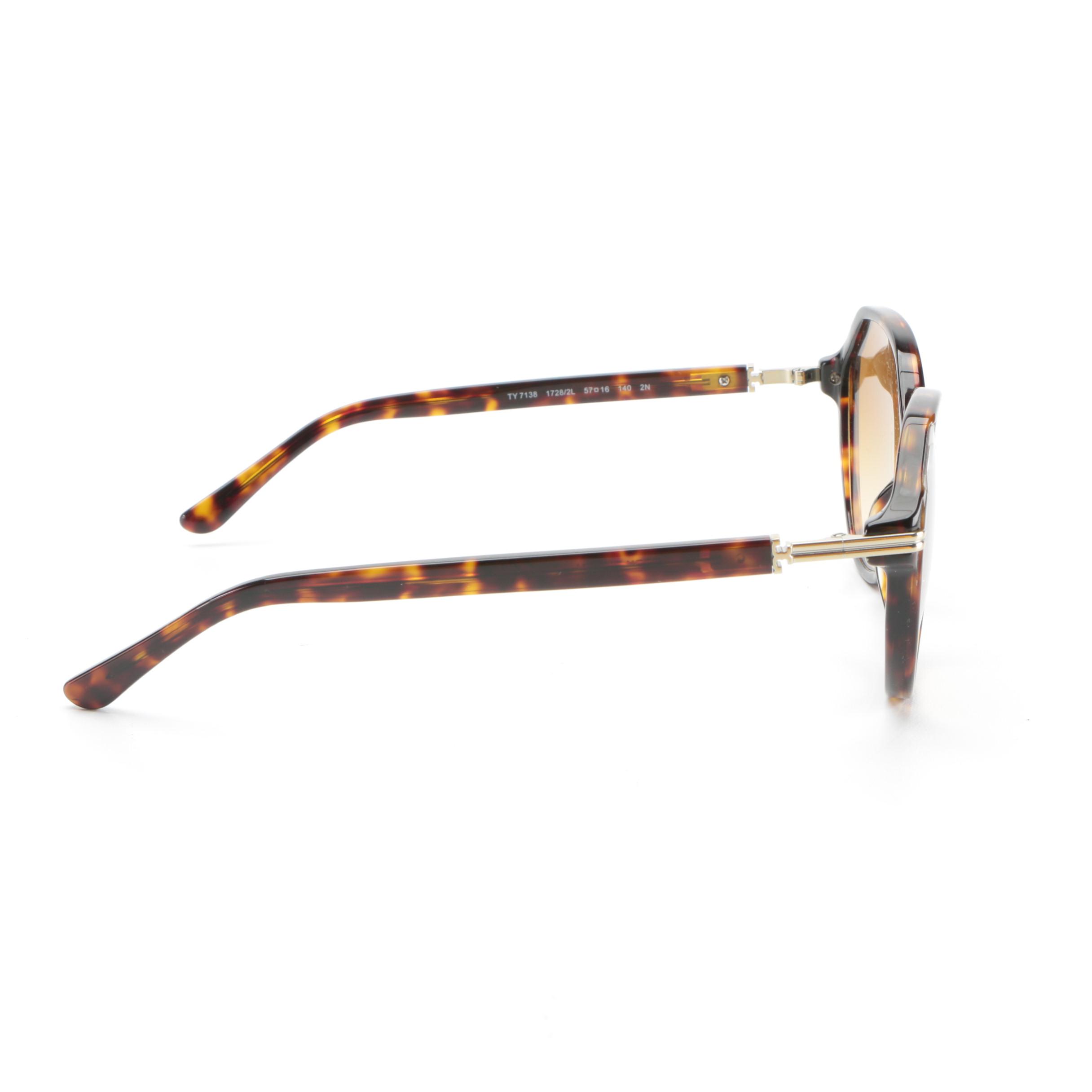 Tory Burch TY7138 Gradient Lens Sunglasses in Tortoise with Case