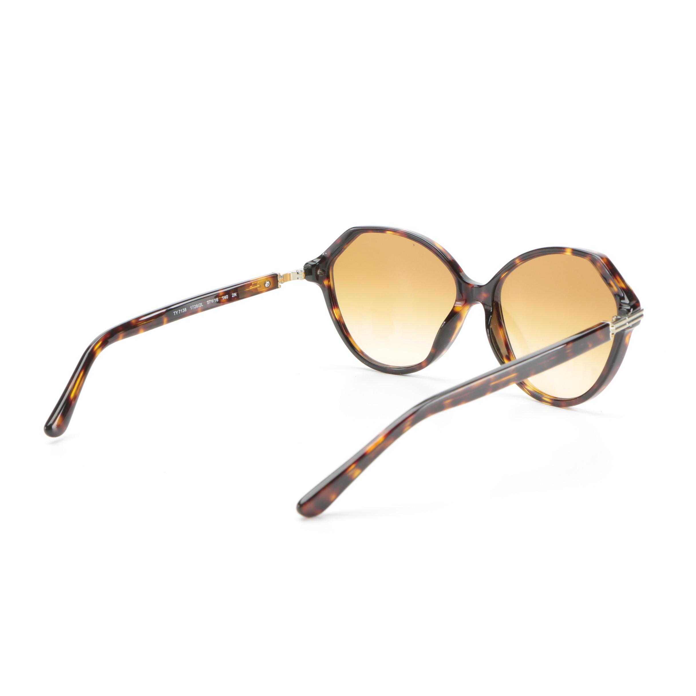 Tory Burch TY7138 Gradient Lens Sunglasses in Tortoise with Case