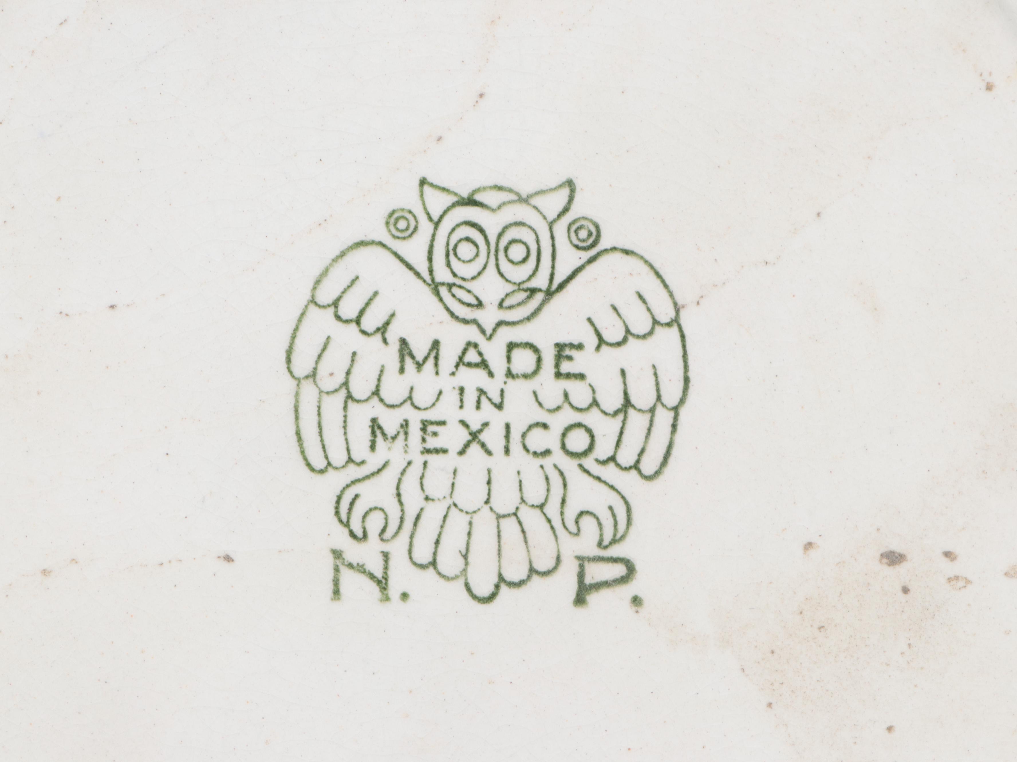 Mexican Glazed Ceramic Plate with Icaro Rodi Madonna Ceramic Tile, 20th Century