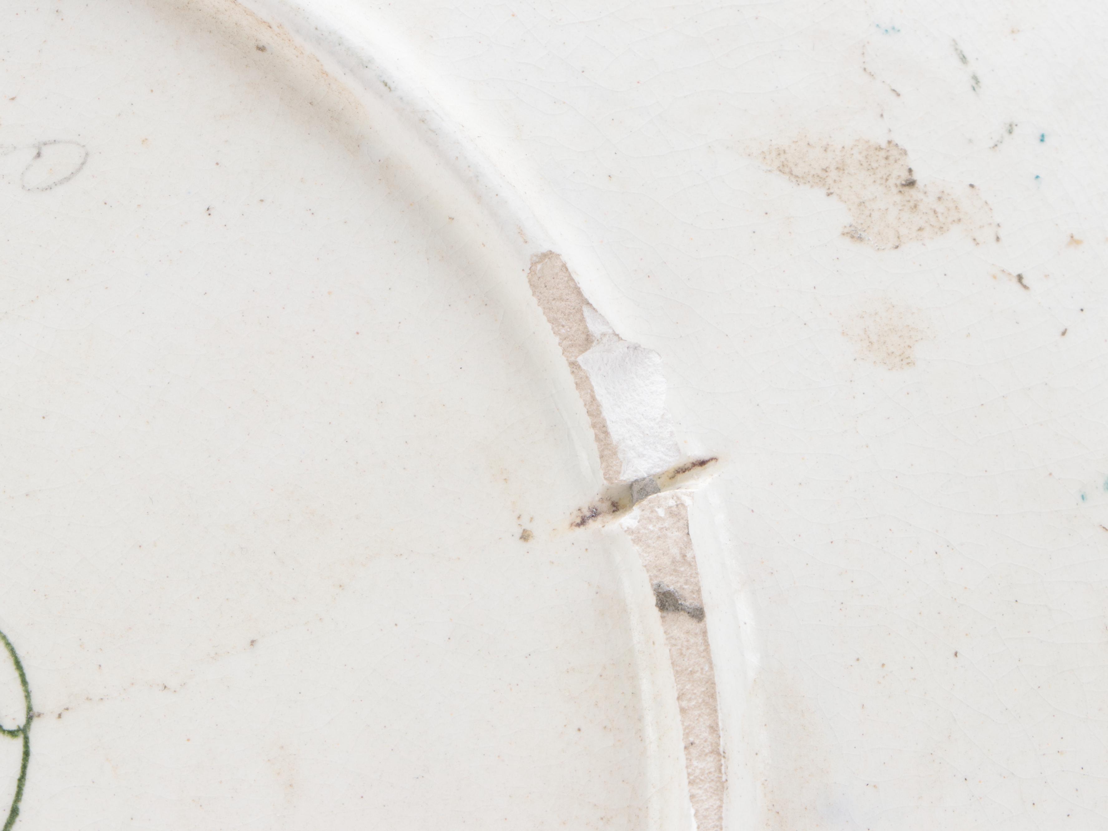 Mexican Glazed Ceramic Plate with Icaro Rodi Madonna Ceramic Tile, 20th Century