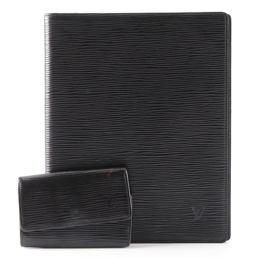 Louis Vuitton Documents Portfolio and Multicles Six-Key Holder in Epi Leather