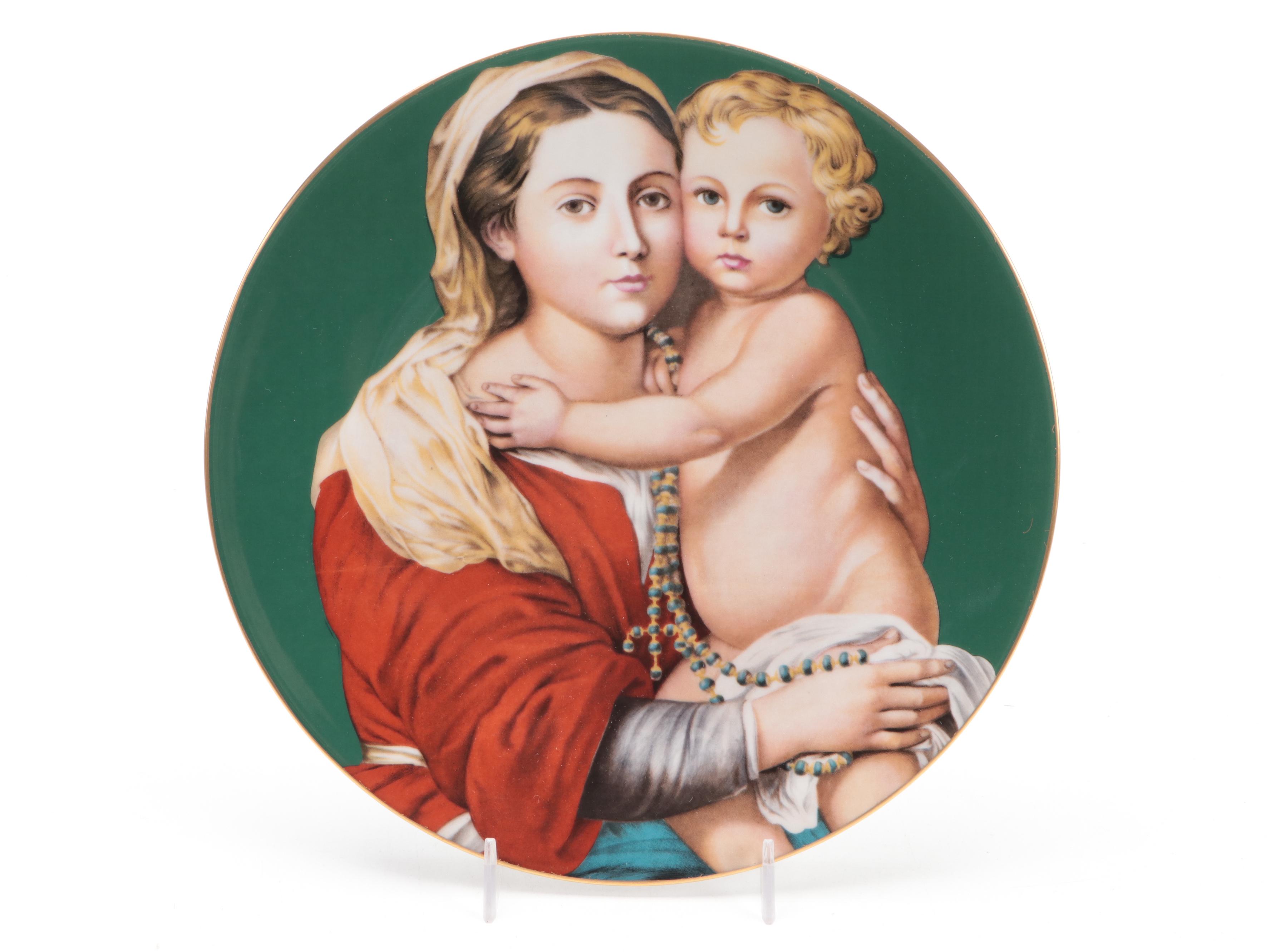 Haviland Limoges Madonna and Child Porcelain Limited Edition  Collectors Plates