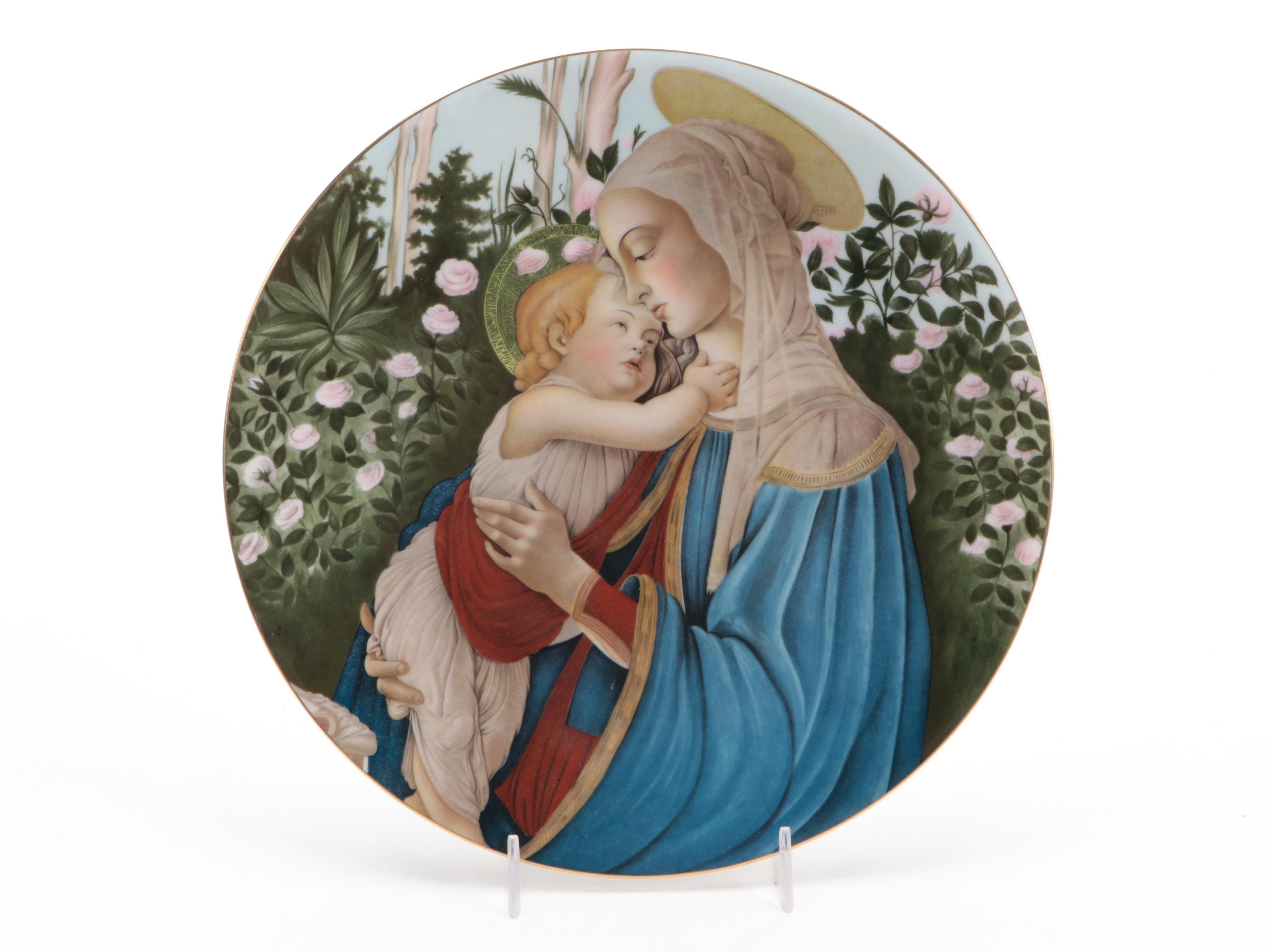 Haviland Limoges Madonna and Child Porcelain Limited Edition  Collectors Plates