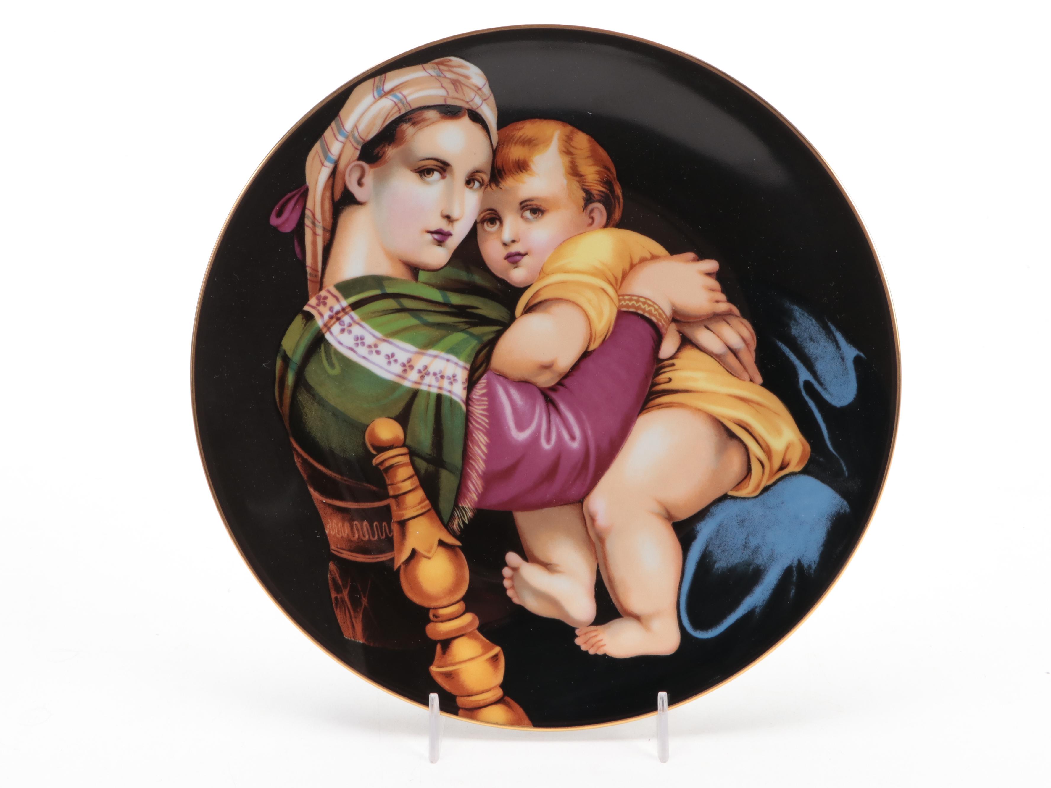 Haviland Limoges Madonna and Child Porcelain Limited Edition  Collectors Plates