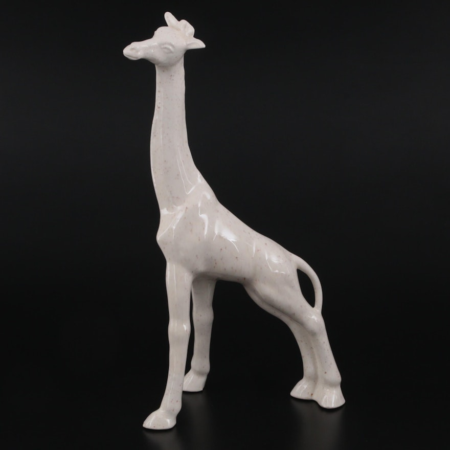 Ceramic Giraffe Figurine, Mid to Late 20th Century