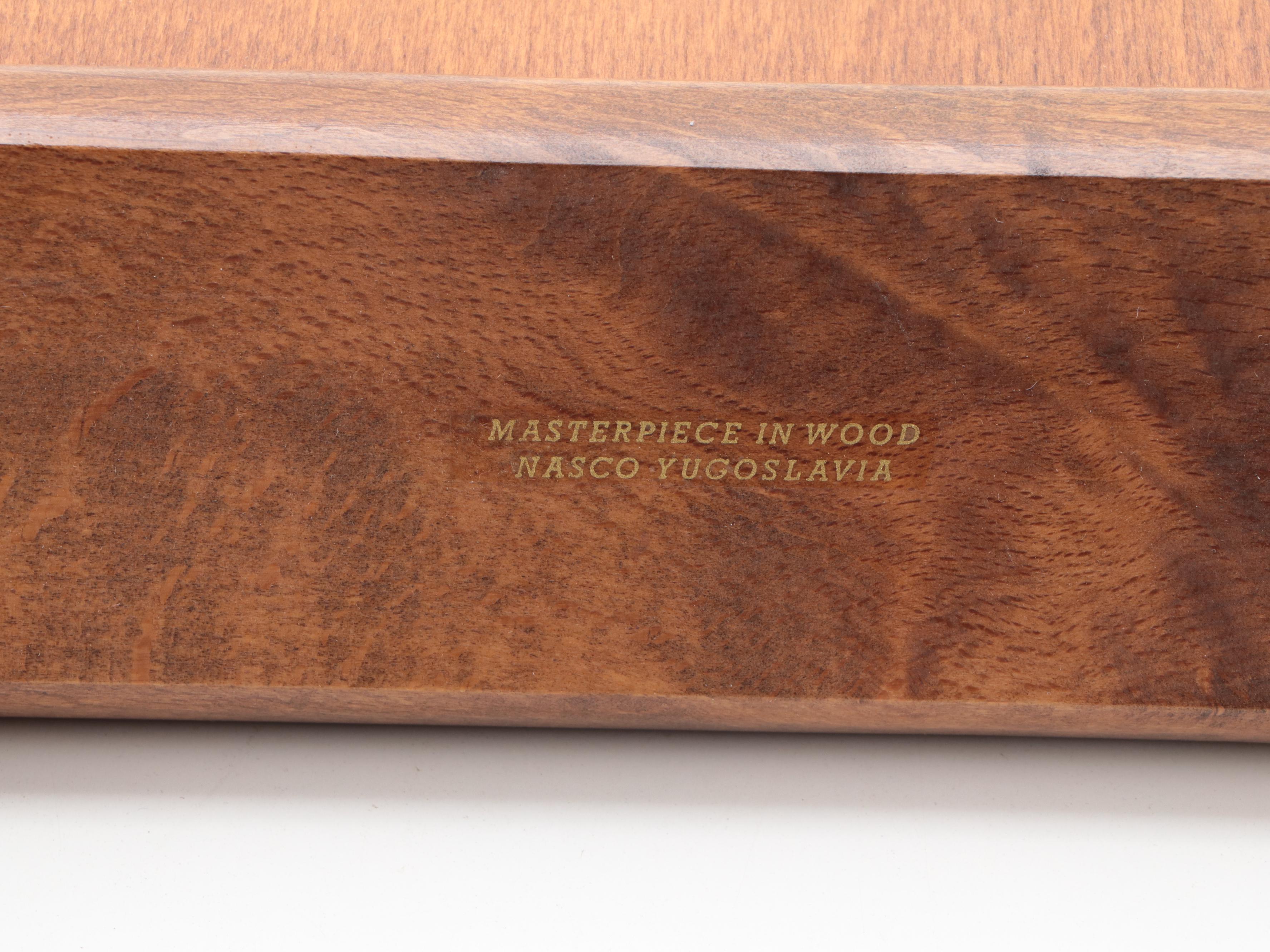 Nasco Yugoslavia Maple Magazine Rack, Mid-20th Century