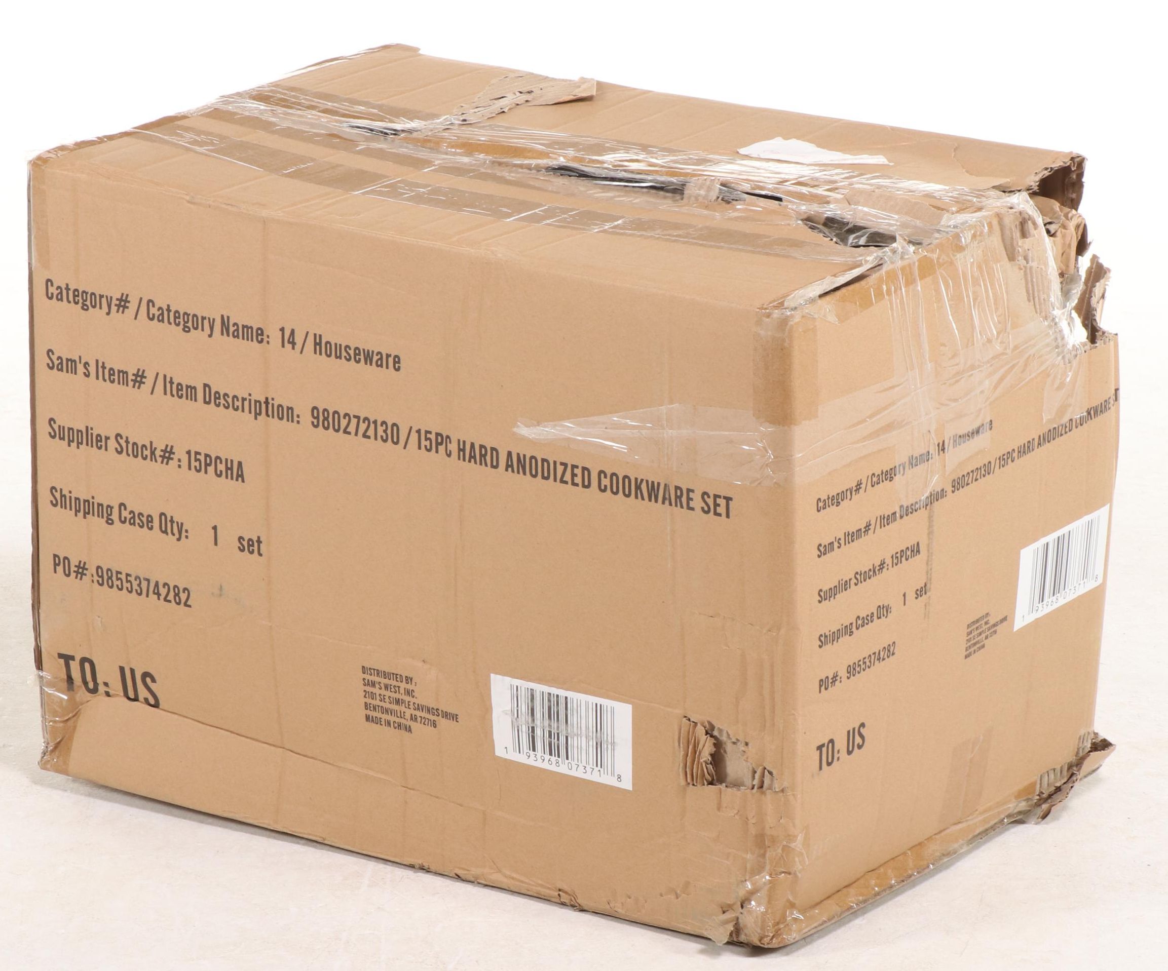 Member's Mark 15-Piece Heavy-Gauge Anodized Nonstick Cookware Set