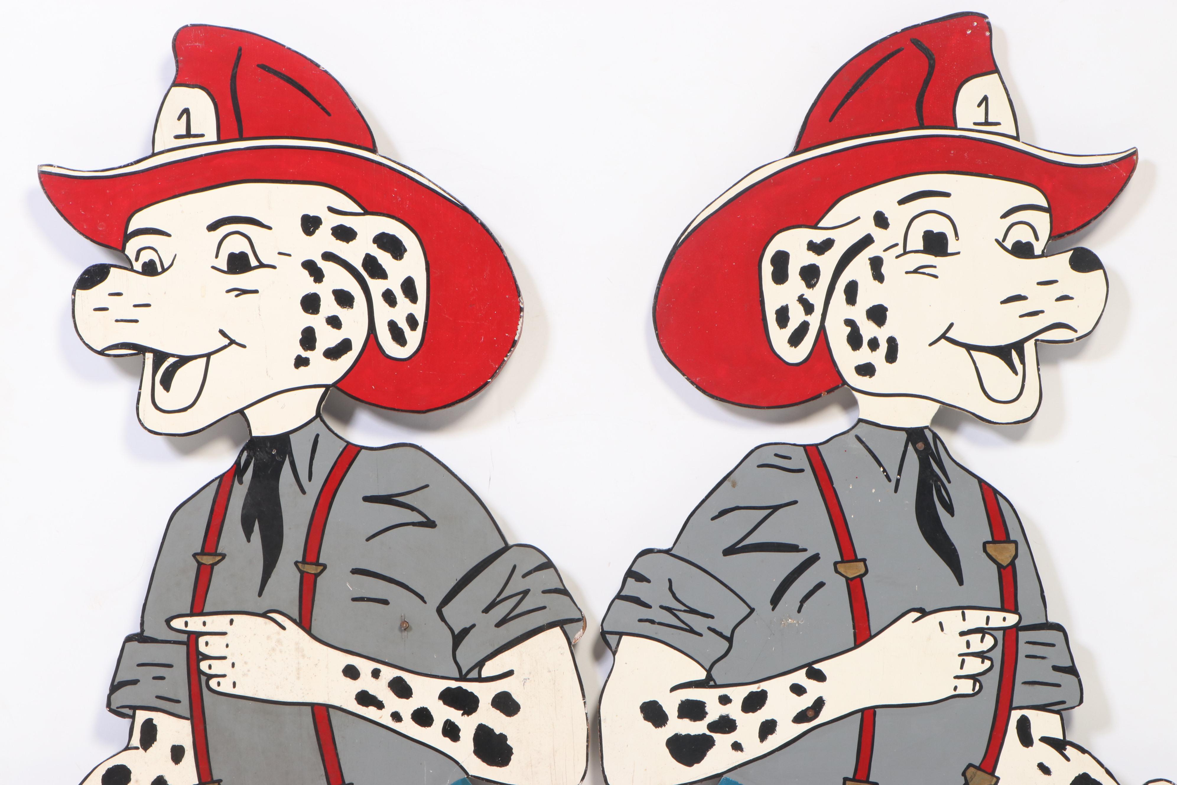 "Sparky" Fire Prevention Character Cutout Signs