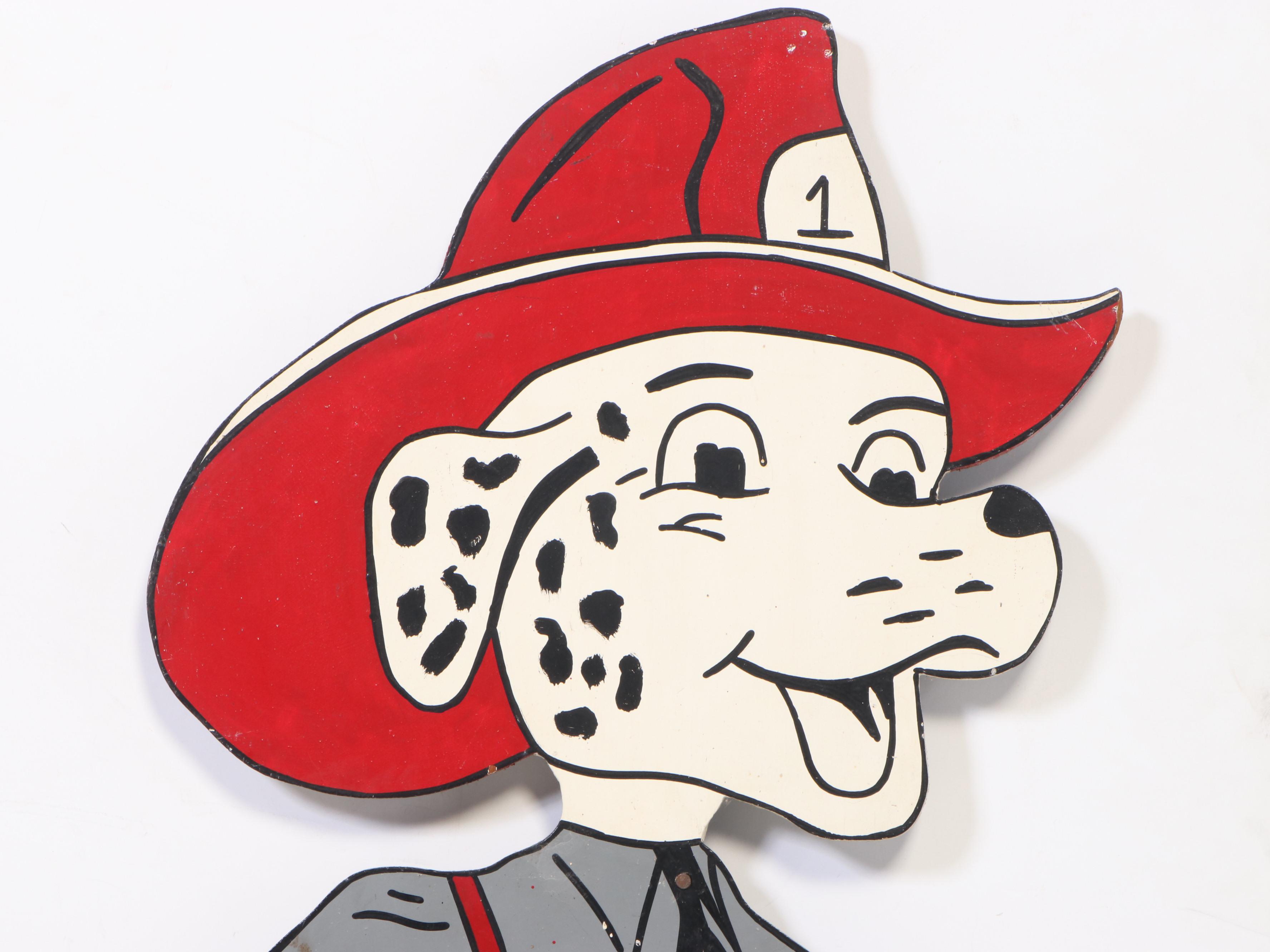 "Sparky" Fire Prevention Character Cutout Signs