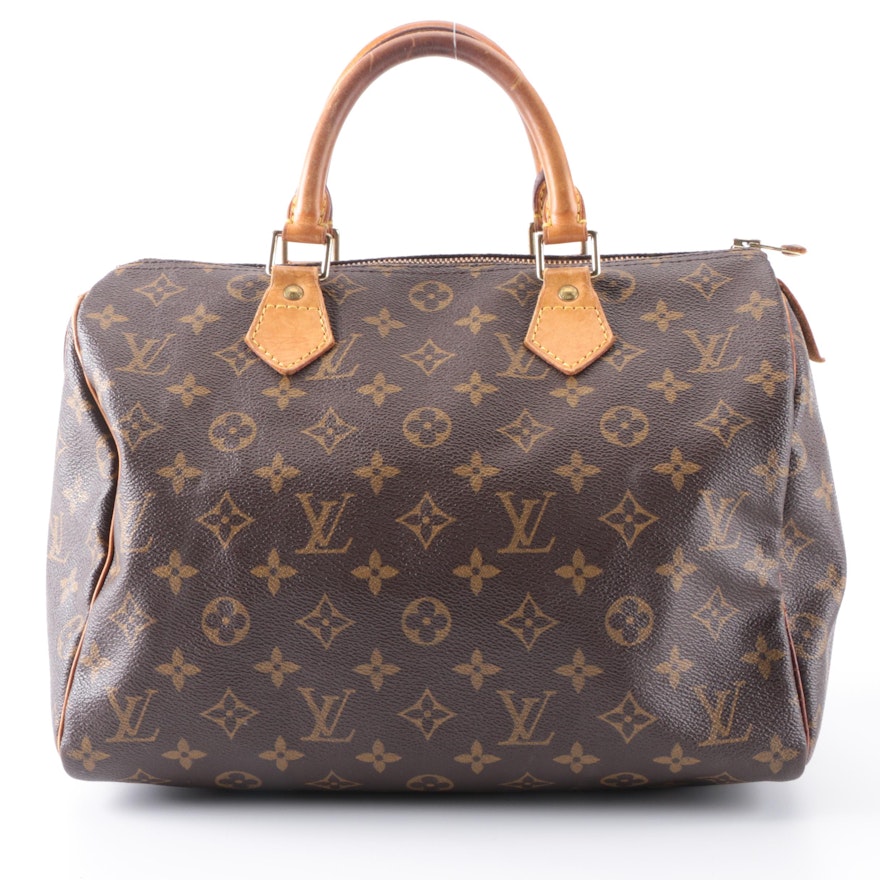 Louis Vuitton Speedy 30 in Monogram Canvas and Vachetta Leather