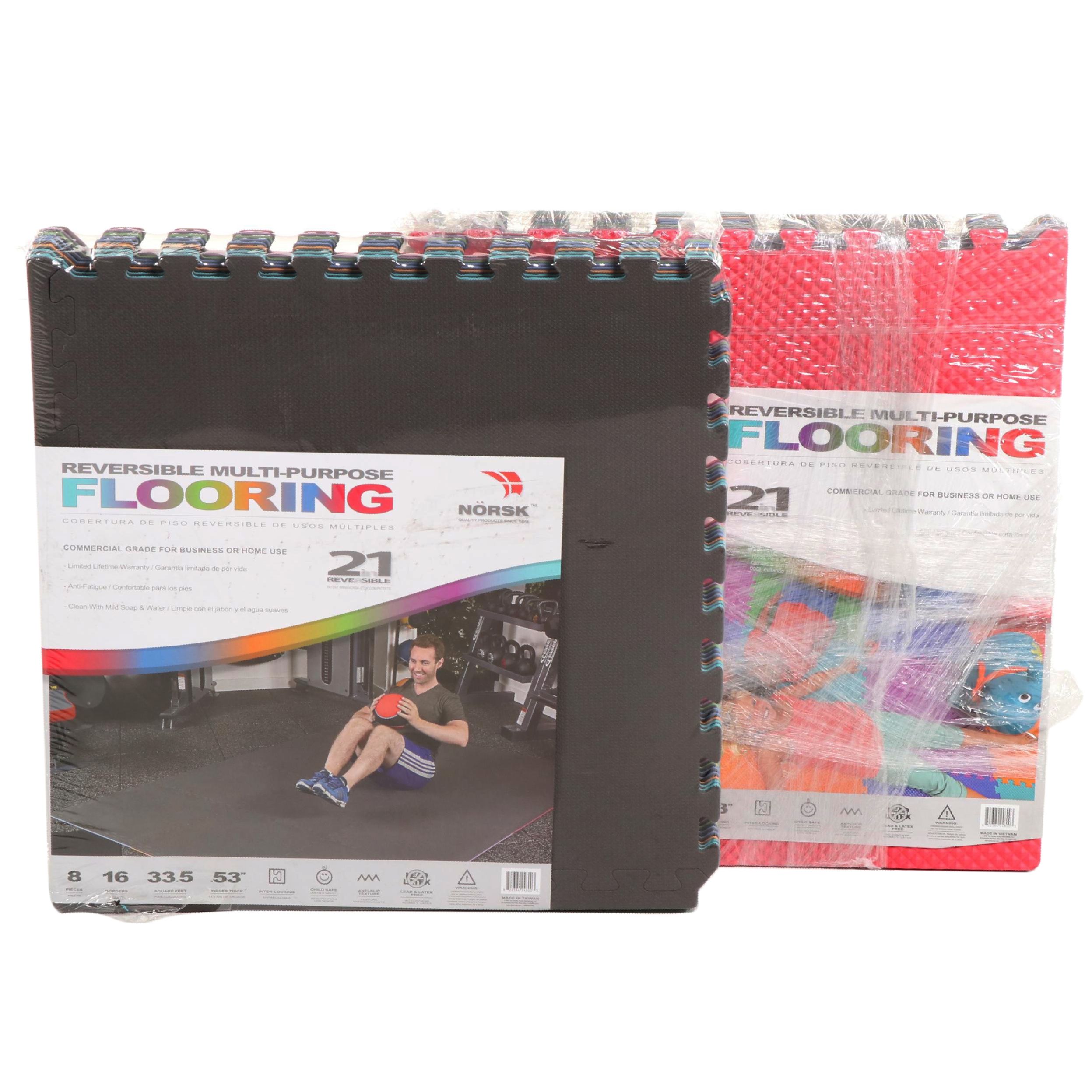 Norsk Foam Reversible Multi-Purpose Anti-Slip Texture Interlocking Flooring