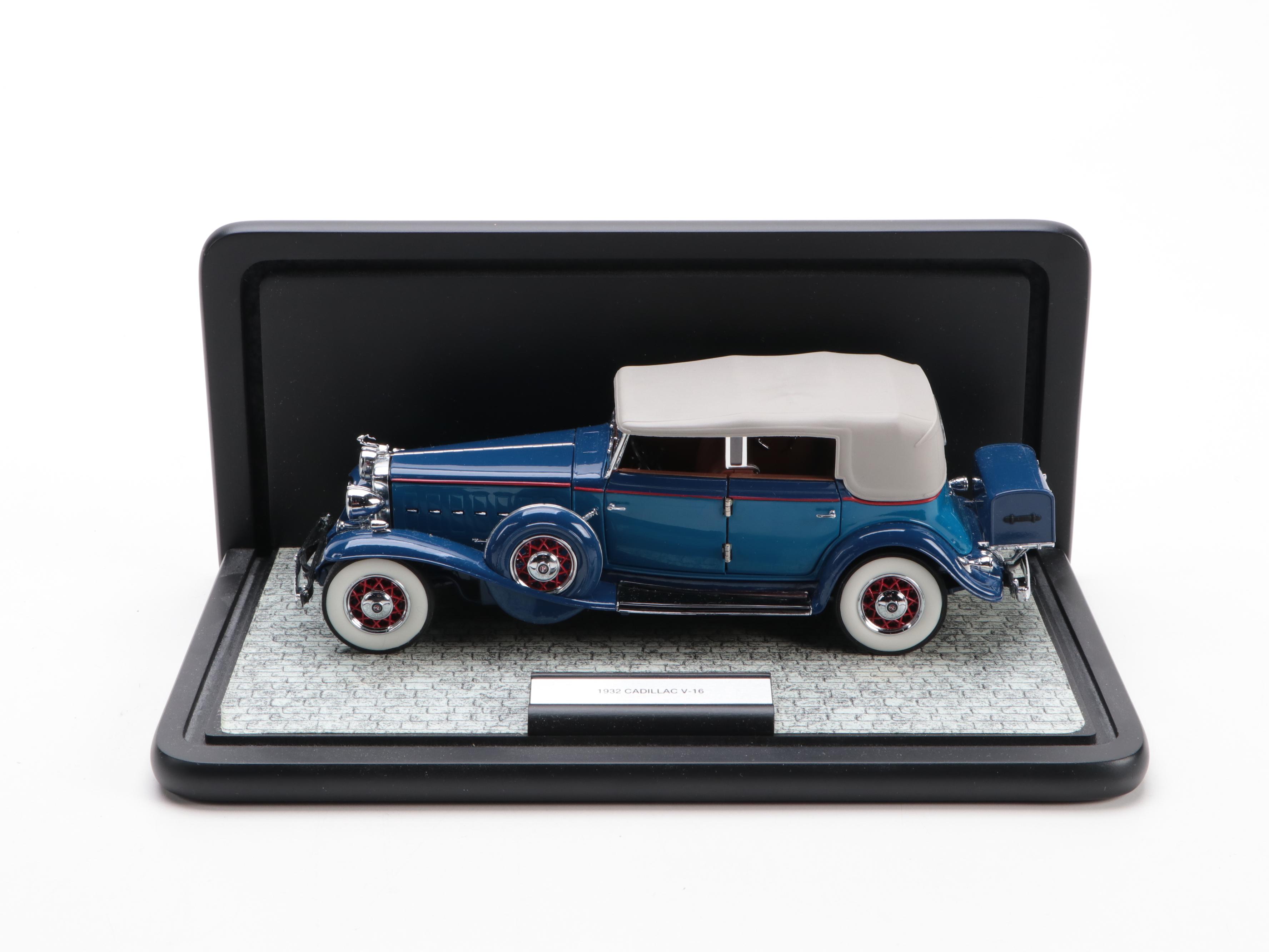 Franklin Mint Precision Models Cadillac Eldorado and V-16 Diecast Cars