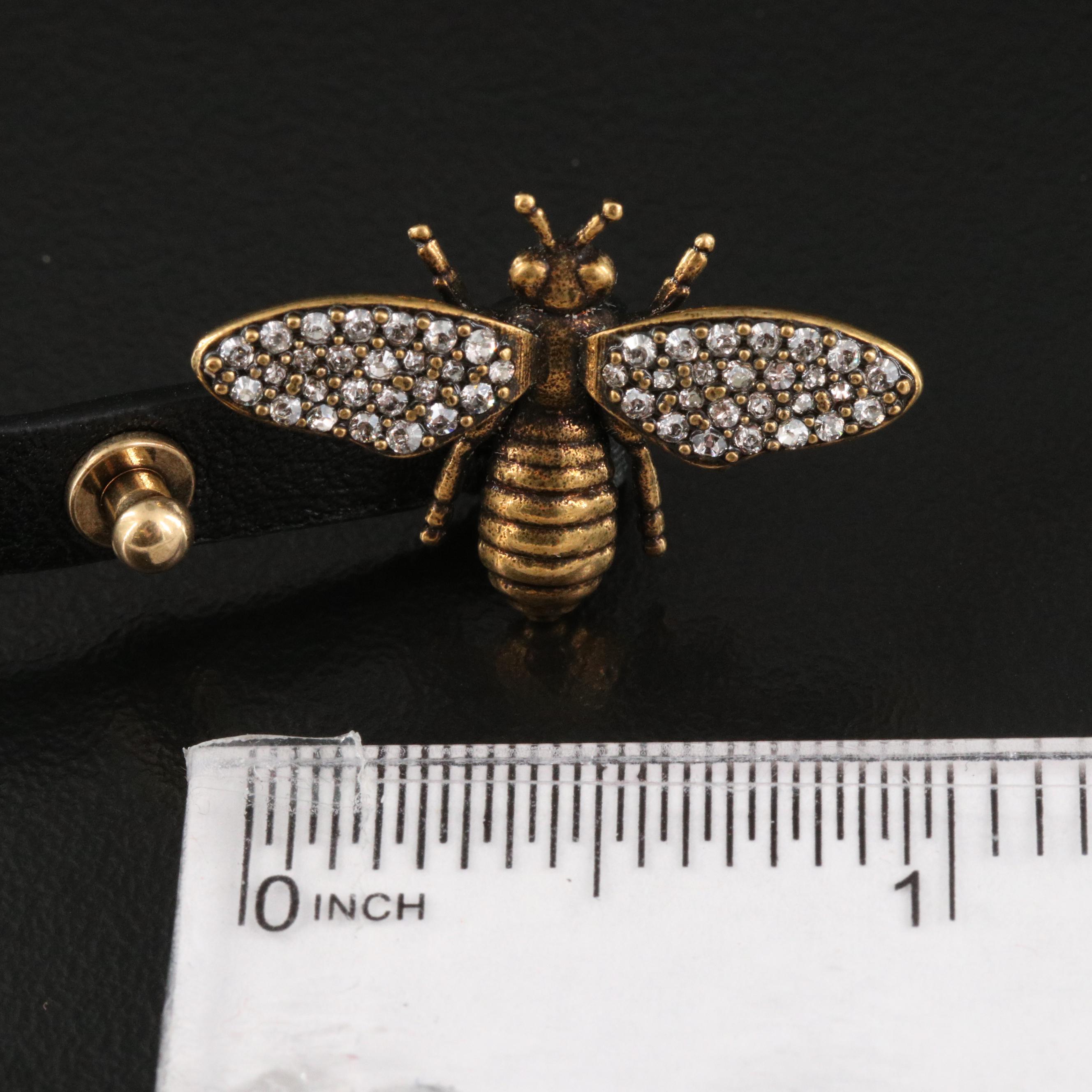 Christian Dior Crystal Bee Wrap Bracelet