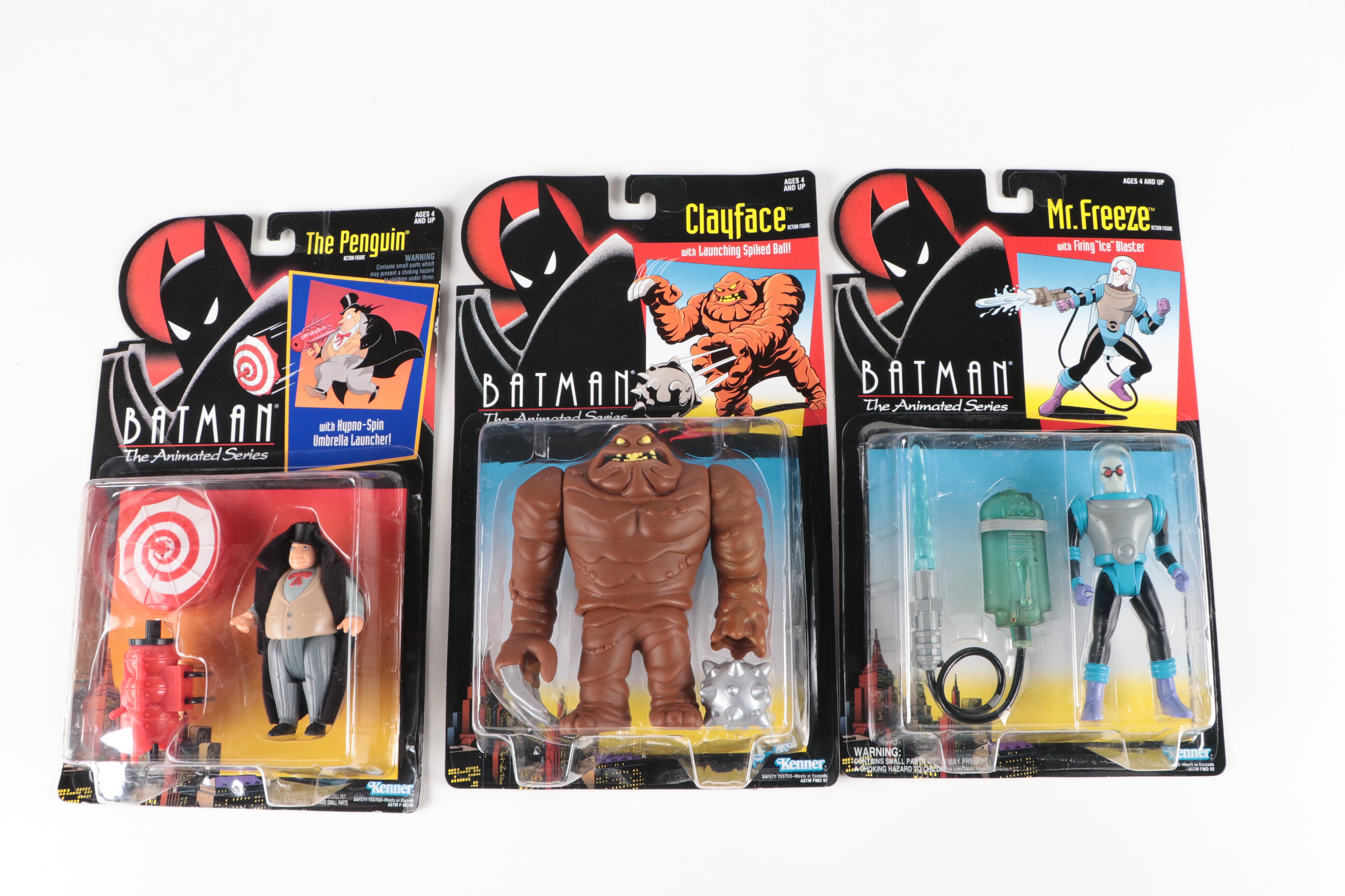 Assortment of Action Figures from "Batman: The Animated Series," 1990s