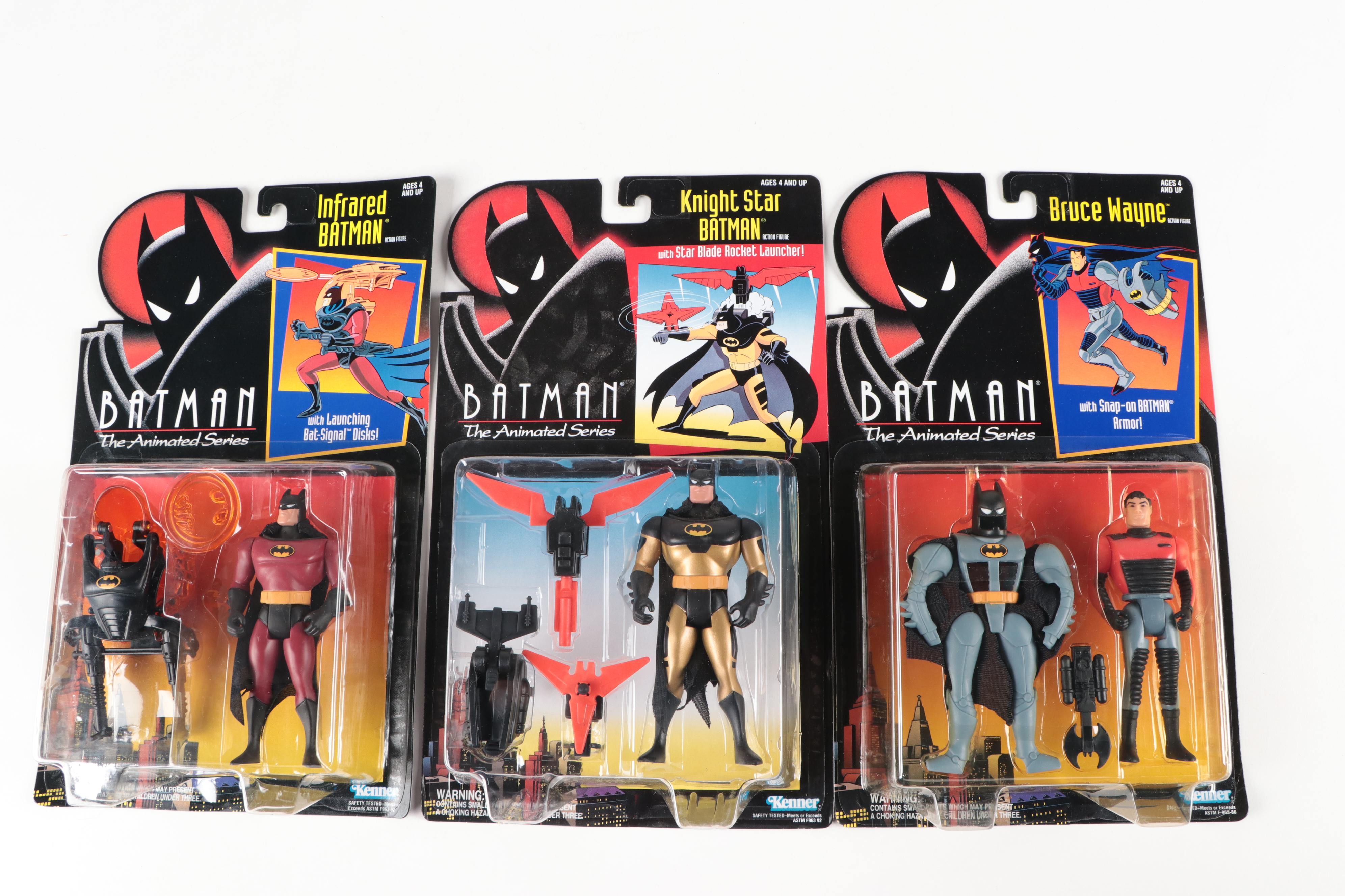 Assortment of Action Figures from "Batman: The Animated Series," 1990s