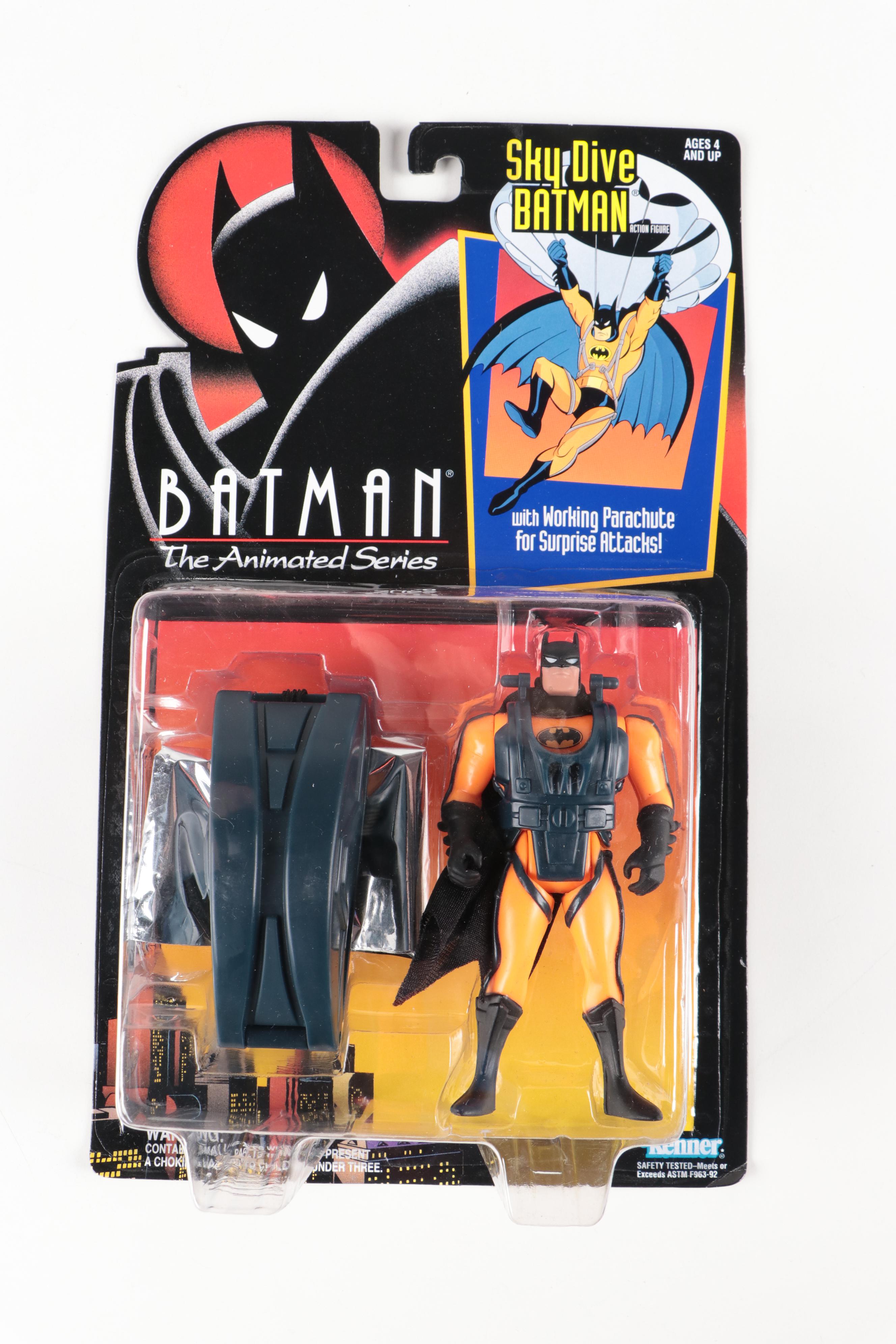 Assortment of Action Figures from "Batman: The Animated Series," 1990s