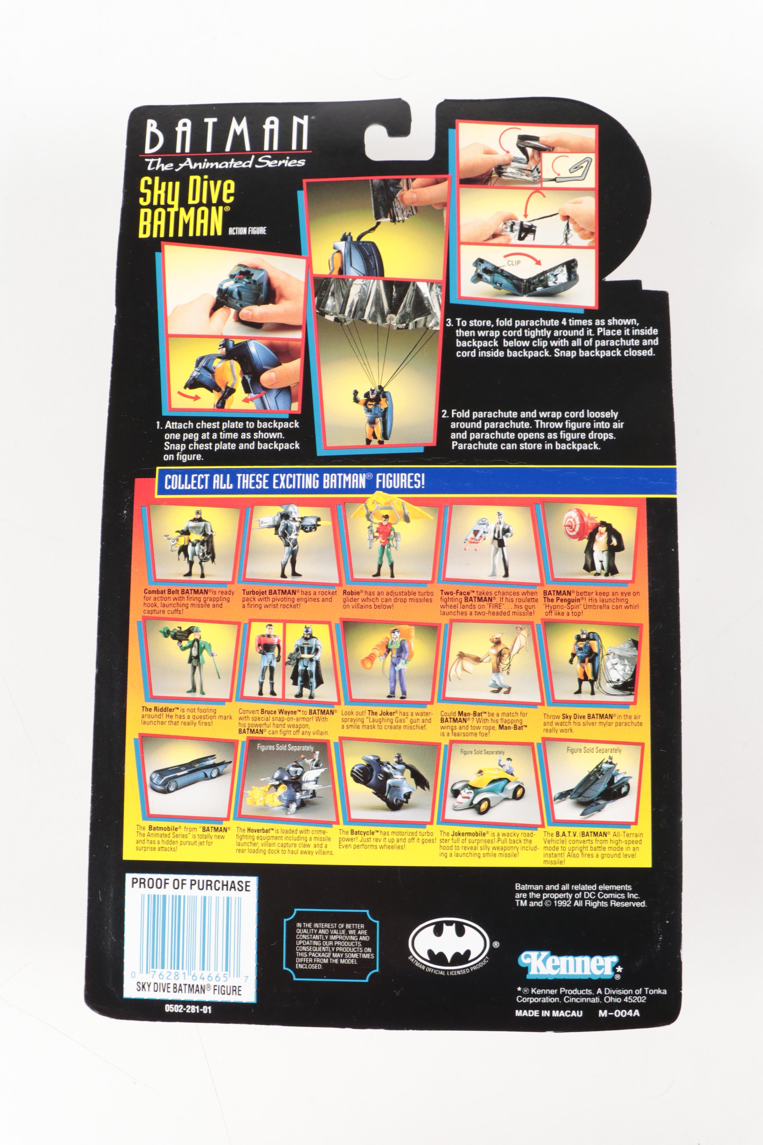 Assortment of Action Figures from "Batman: The Animated Series," 1990s