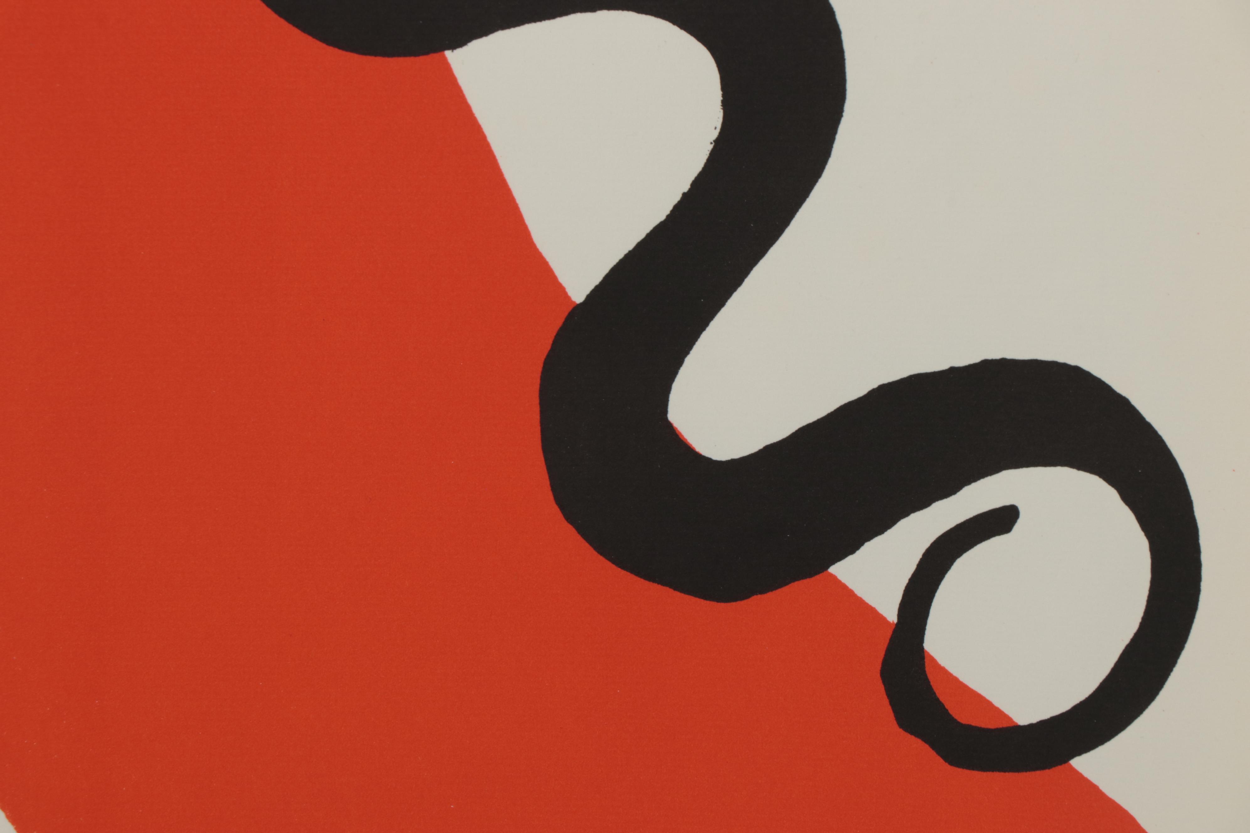 Alexander Calder Double-Page Color Lithograph From "Calder: Autobiographie"