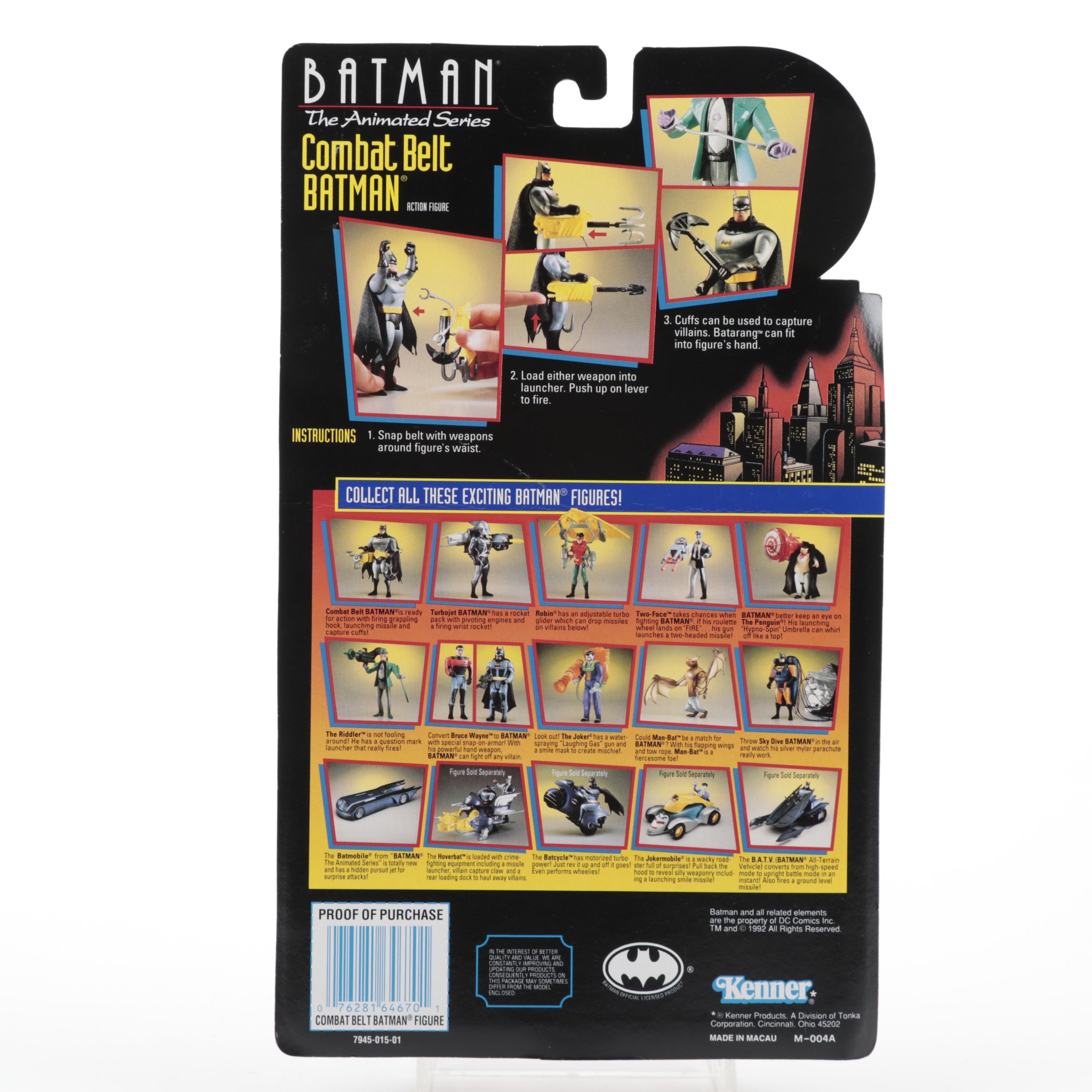 Combat Belt Batman Action Figure from "Batman: The Animated Series," 1990s