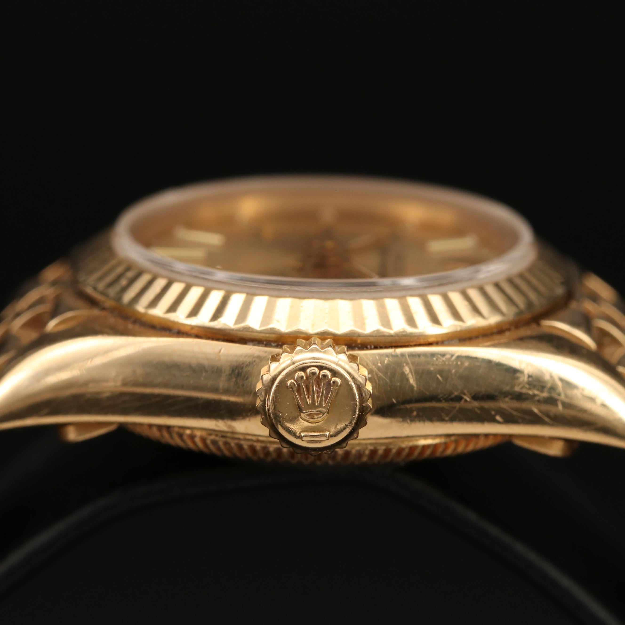 1989 Rolex Oyster Perpetual 18K Automatic Watch