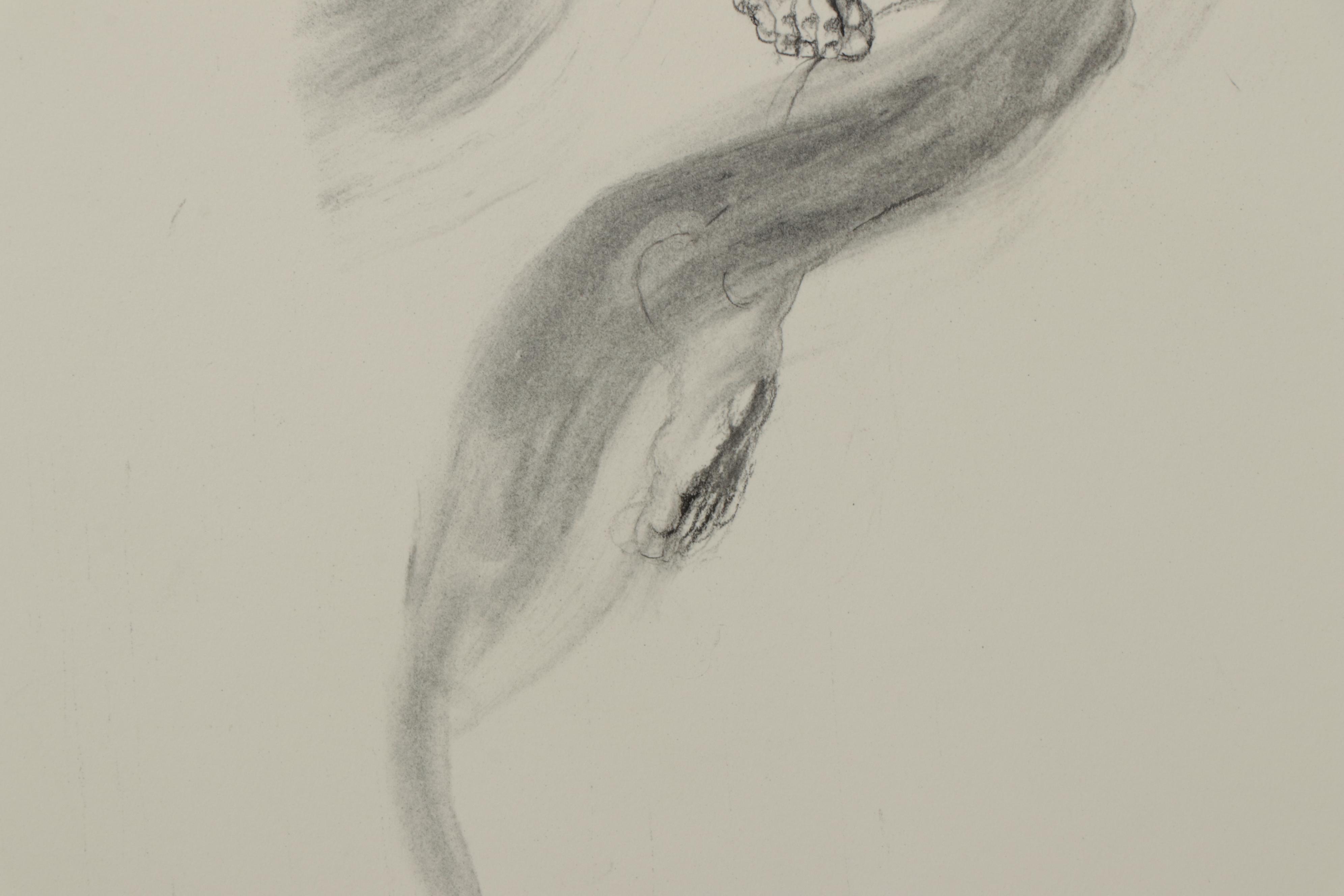 Richard Claraval Charcoal Drawings of Nude Figures, 2020