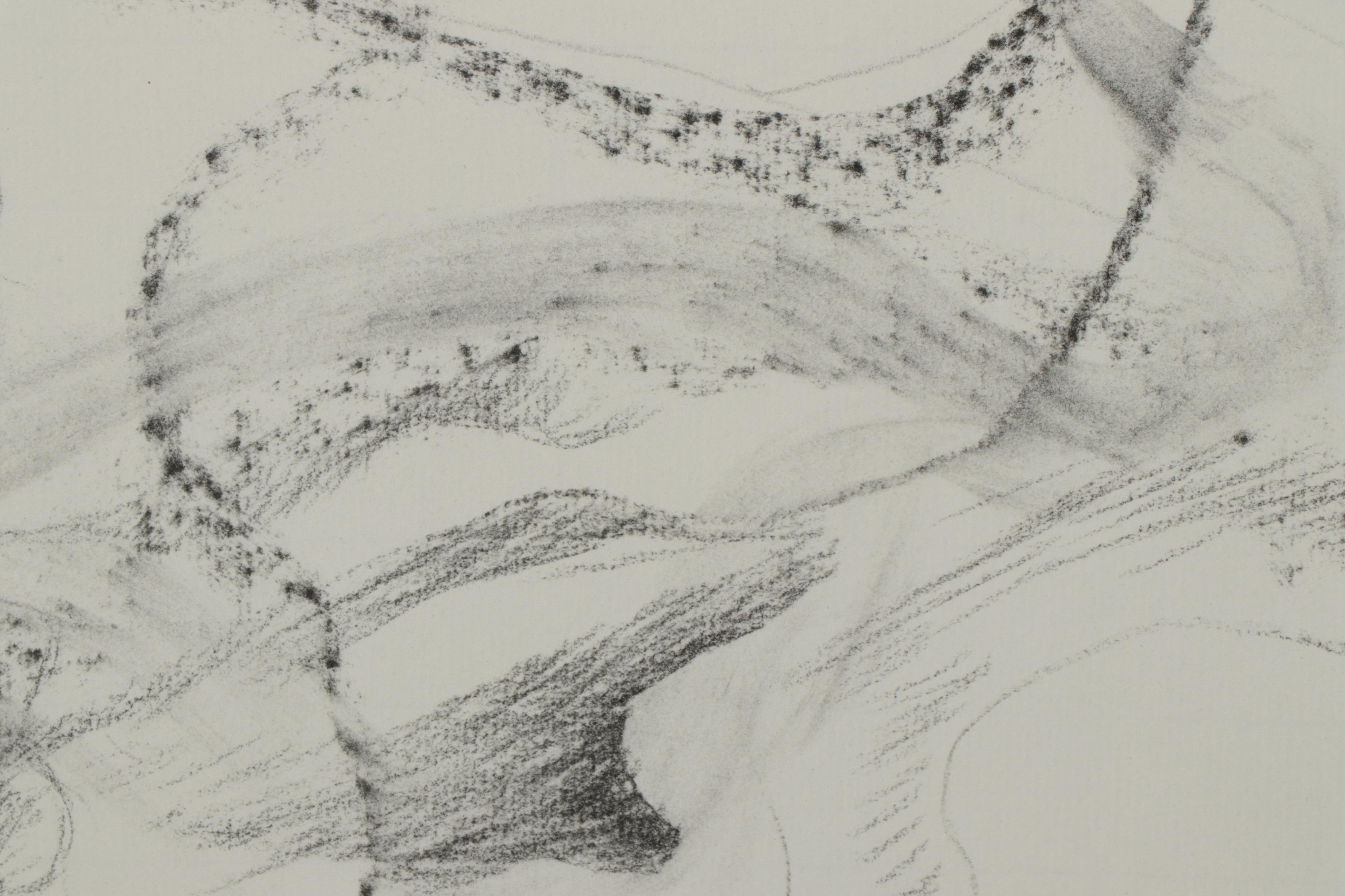 Richard Claraval Charcoal Drawings of Nude Figures, 2020