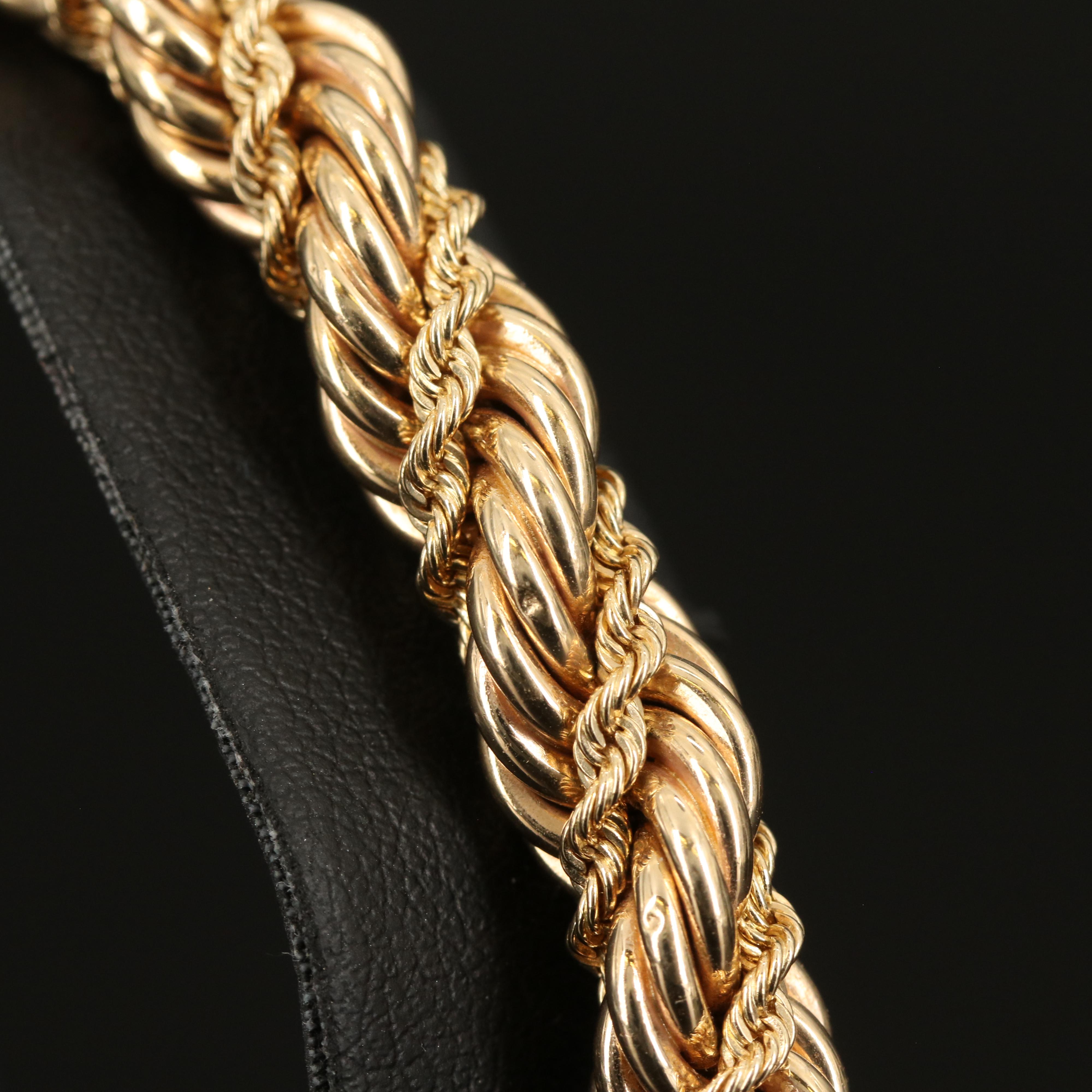 Vintage Tiffany & Co. 14K Braided Chain Bracelet