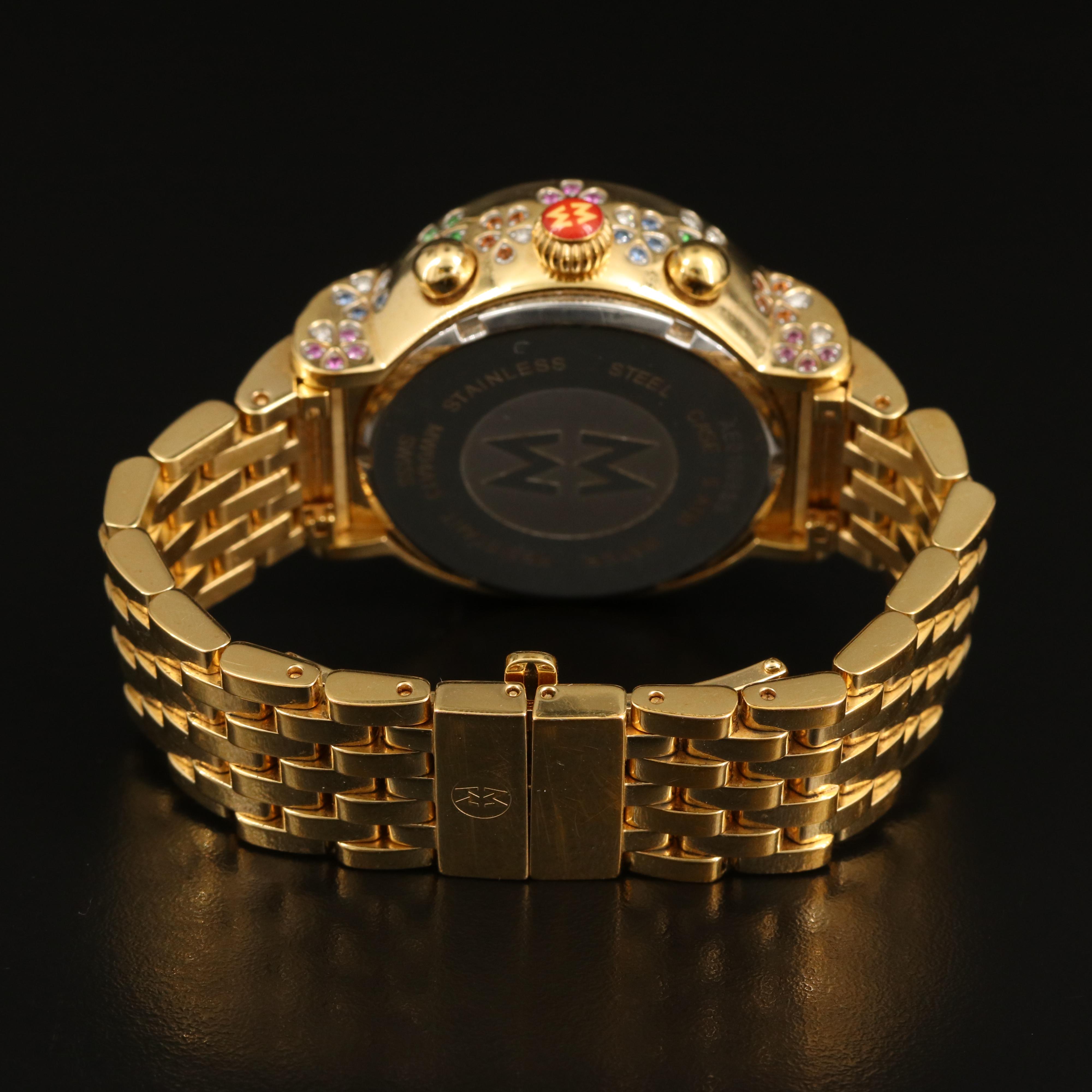 Michele Extreme Fleur Diamond Chronograph Watch