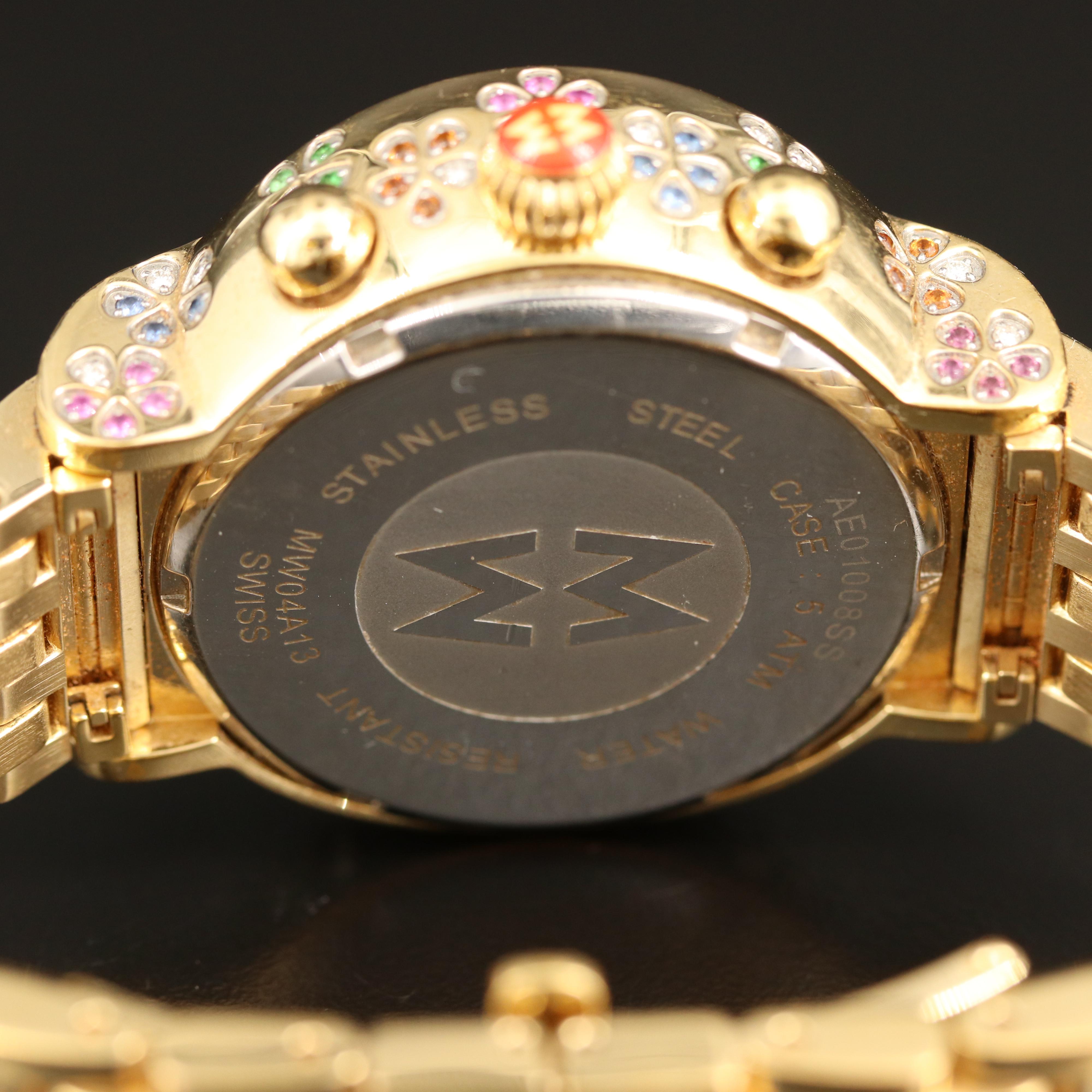 Michele Extreme Fleur Diamond Chronograph Watch