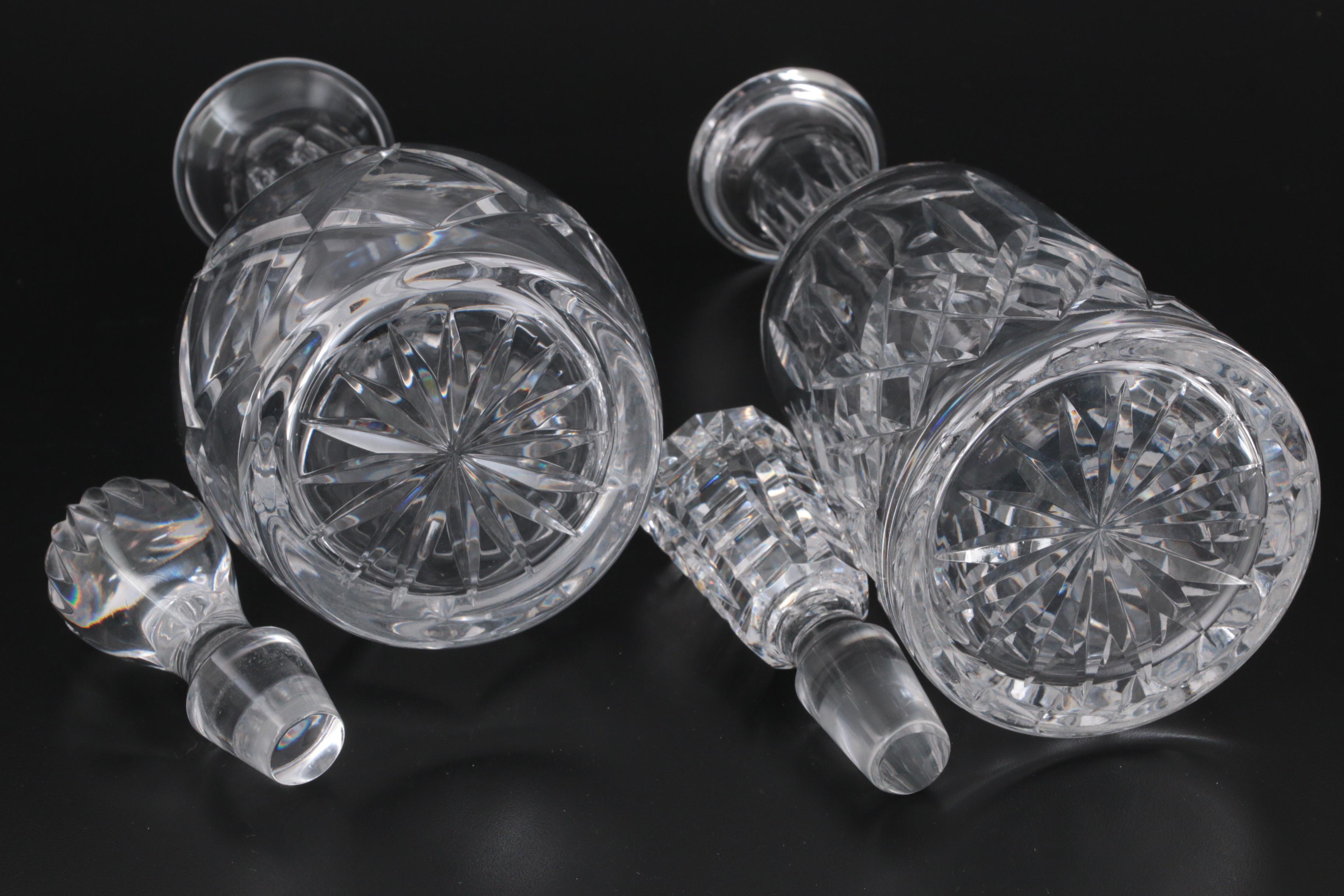 Waterford Crystal "Lismore" Wine Decanter with Atlantis Crystal Decanter