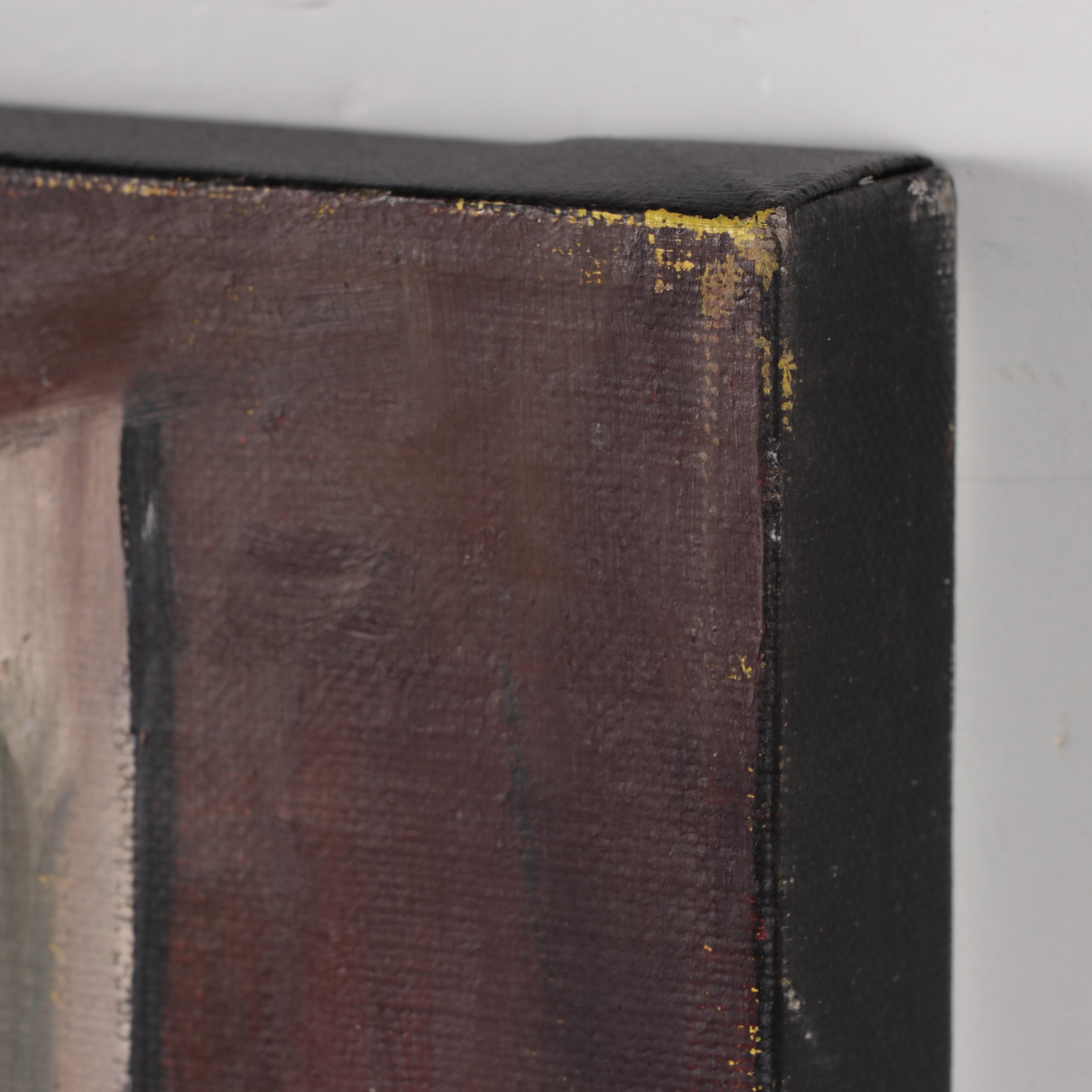 Kaz Ooka Oil Painting "Playing for Guest Musician," 2006