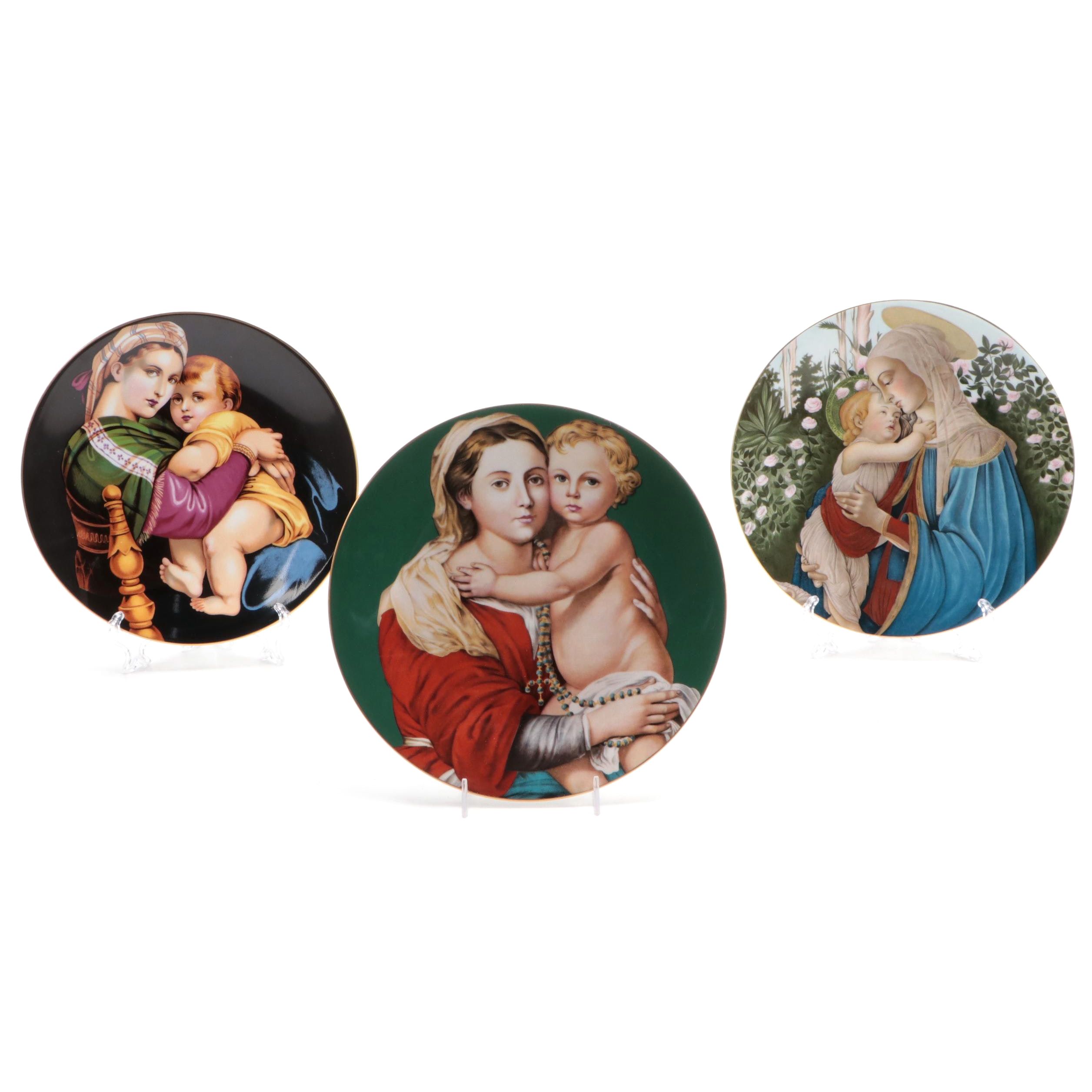 Haviland Limoges Madonna and Child Porcelain Limited Edition  Collectors Plates