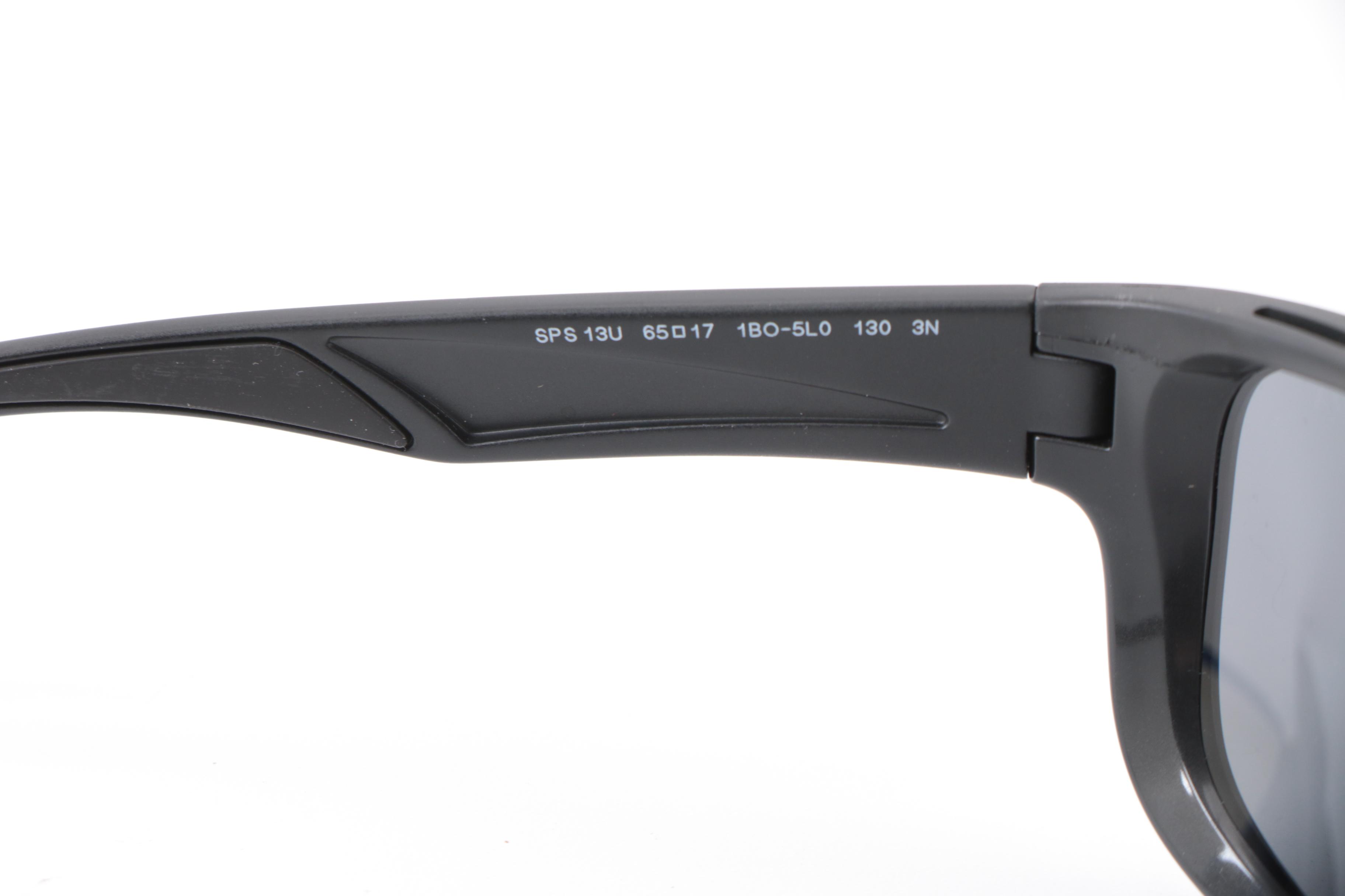 Prada Linea Rossa Sunglasses SPS13U Matte Black Frame with Box and Slip Case