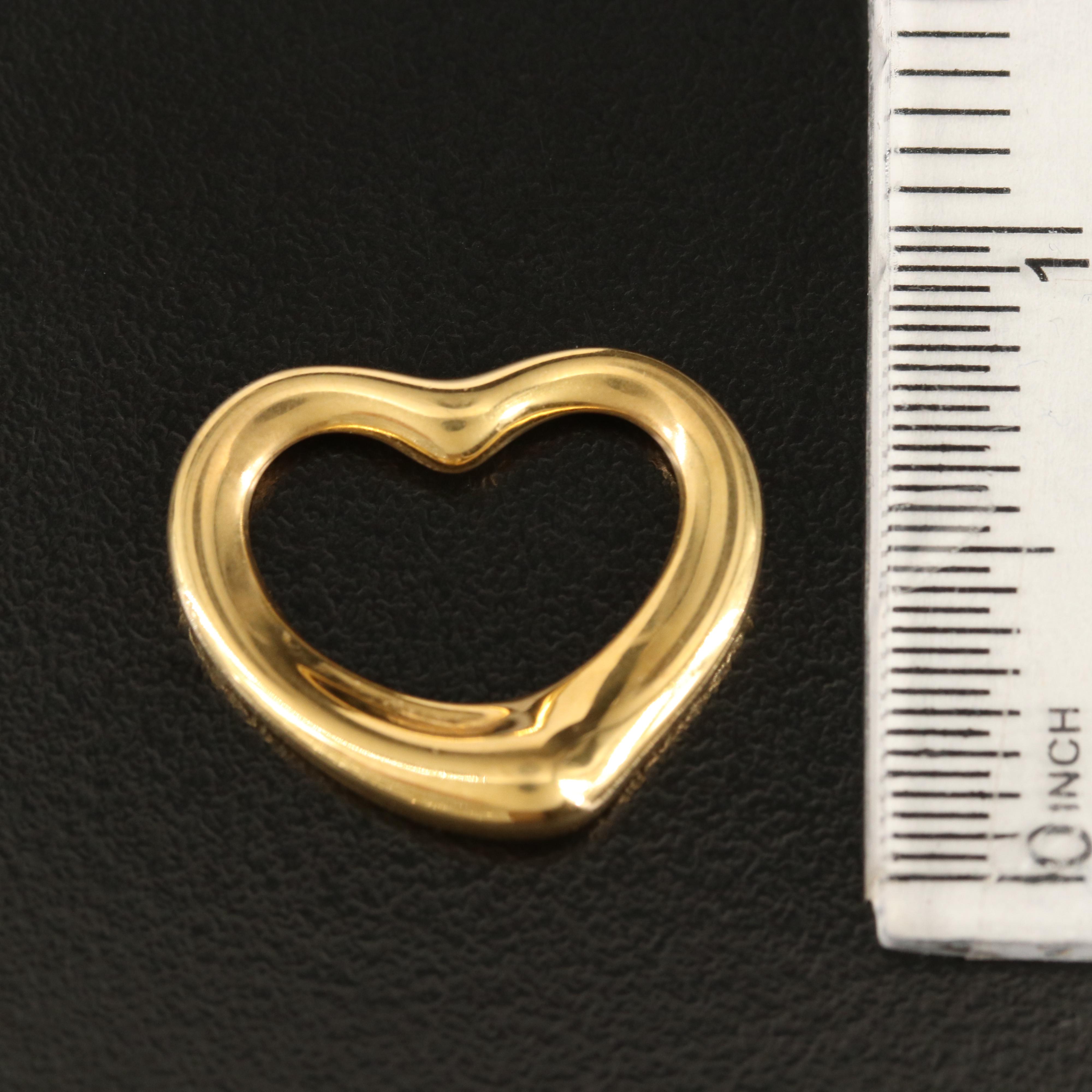 Elsa Peretti for Tiffany & Co. "Open Heart" 18K Pendant