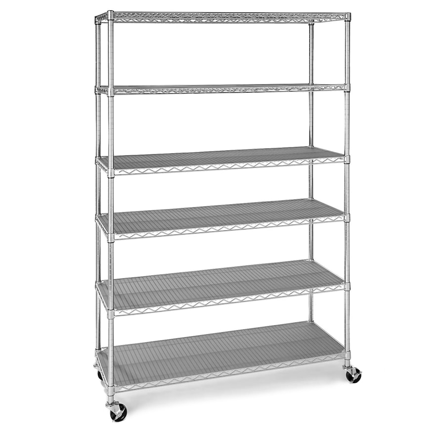 Member's Mark Six-Tier Commercial Shelving with Casters