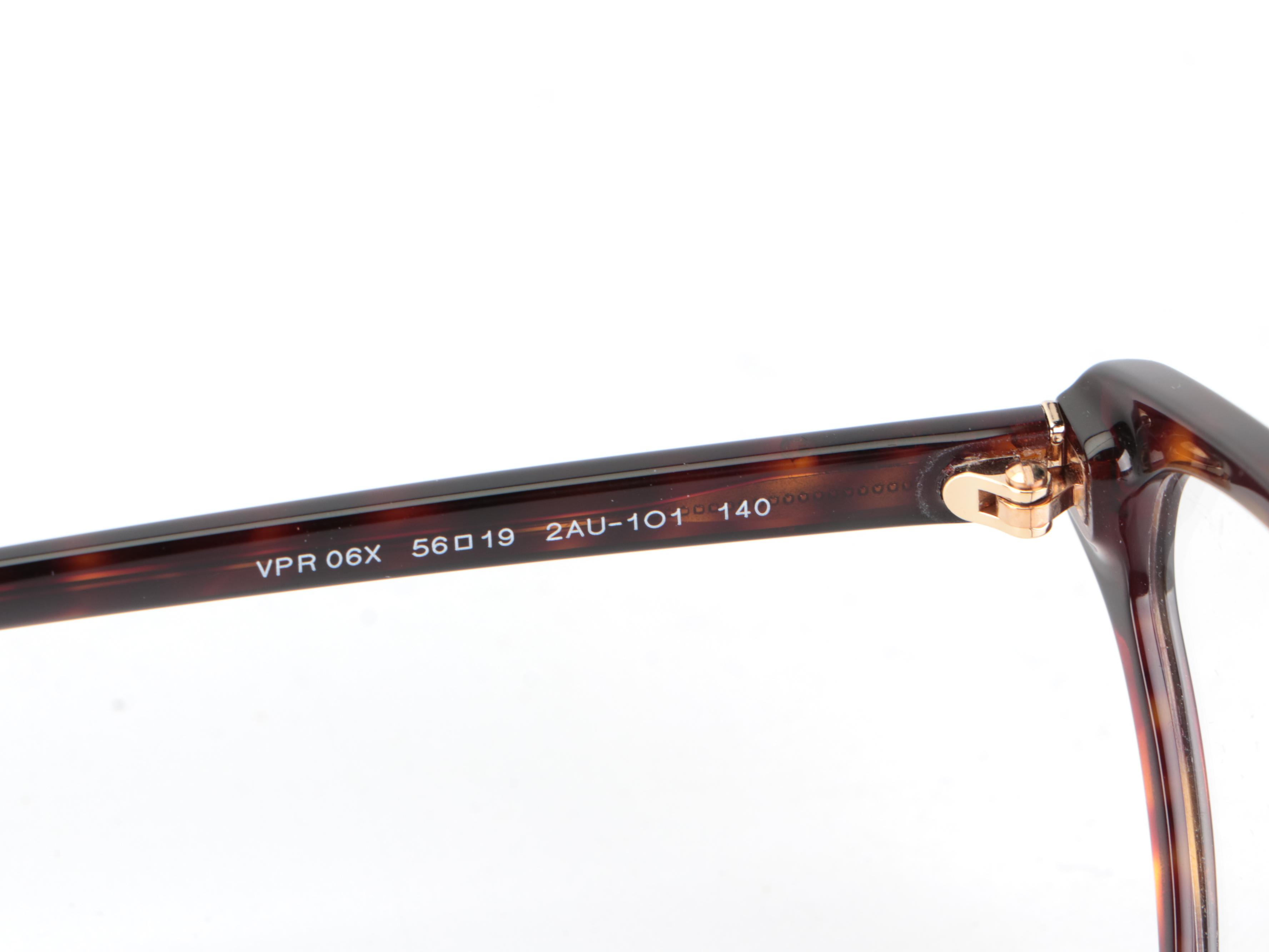 Prada VPR 06X Butterfly Eyeglasses in Tortoise with Case and Box