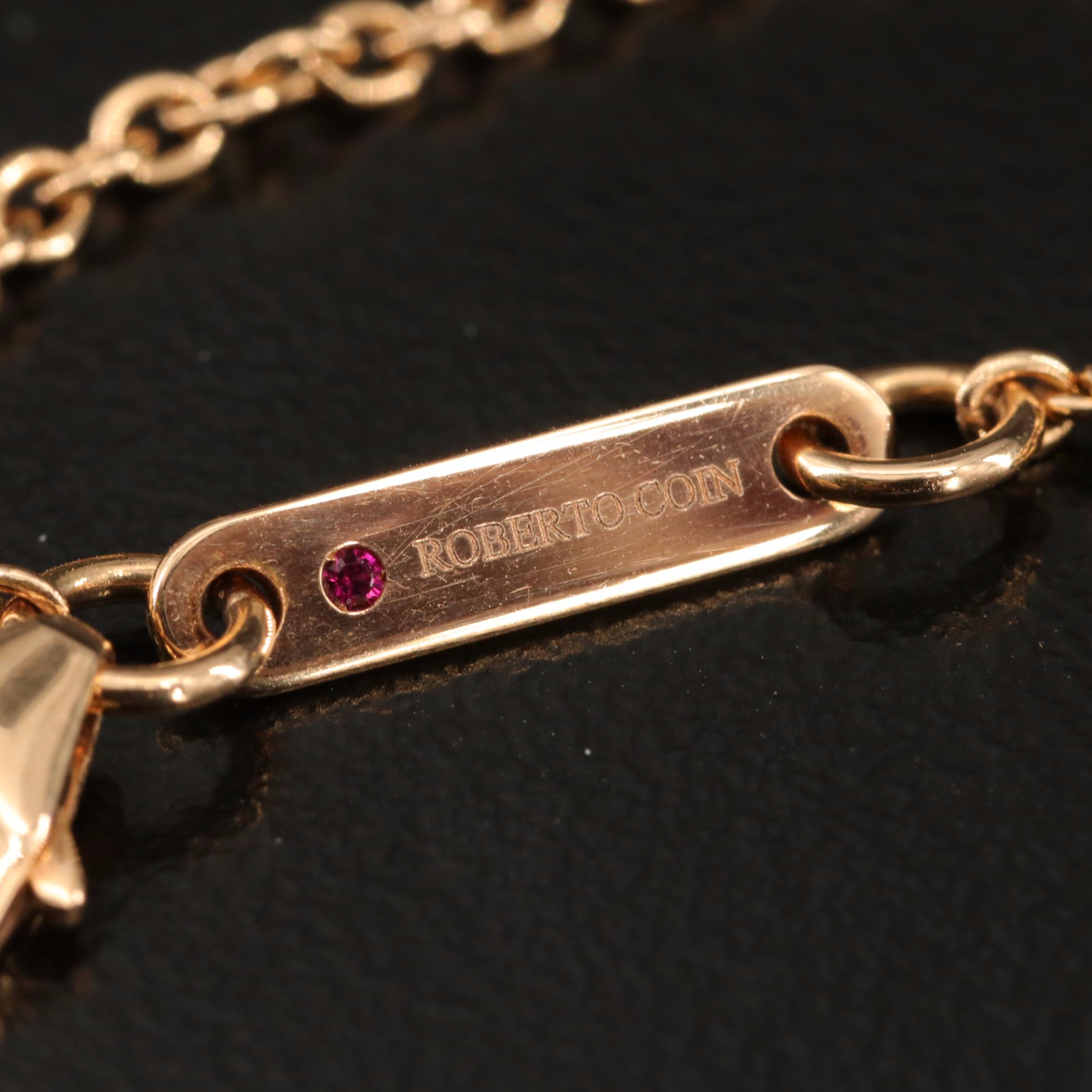 Roberto Coin 18K Mother of Pearl Station Necklace