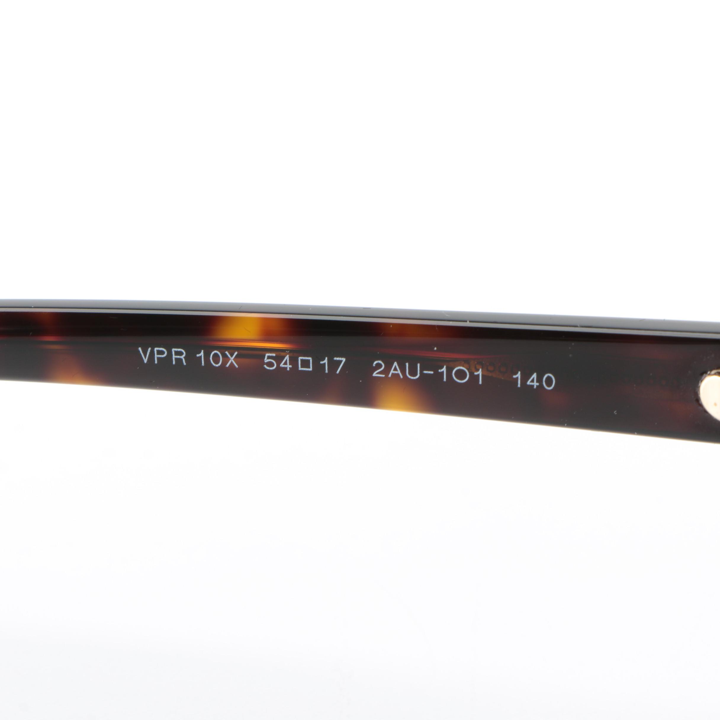 Prada VPR 10X Rectangular Eyeglasses with Case and Box