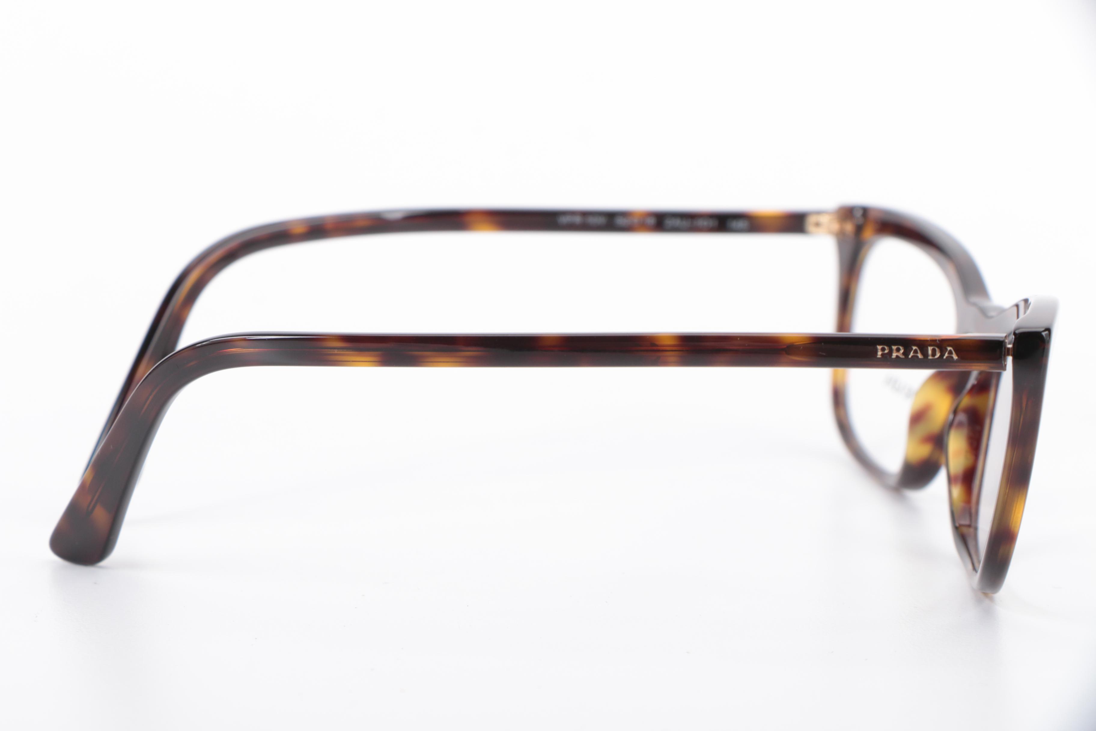 Prada VPR10V Cat Eye Eyeglasses in Havana with Case and Box