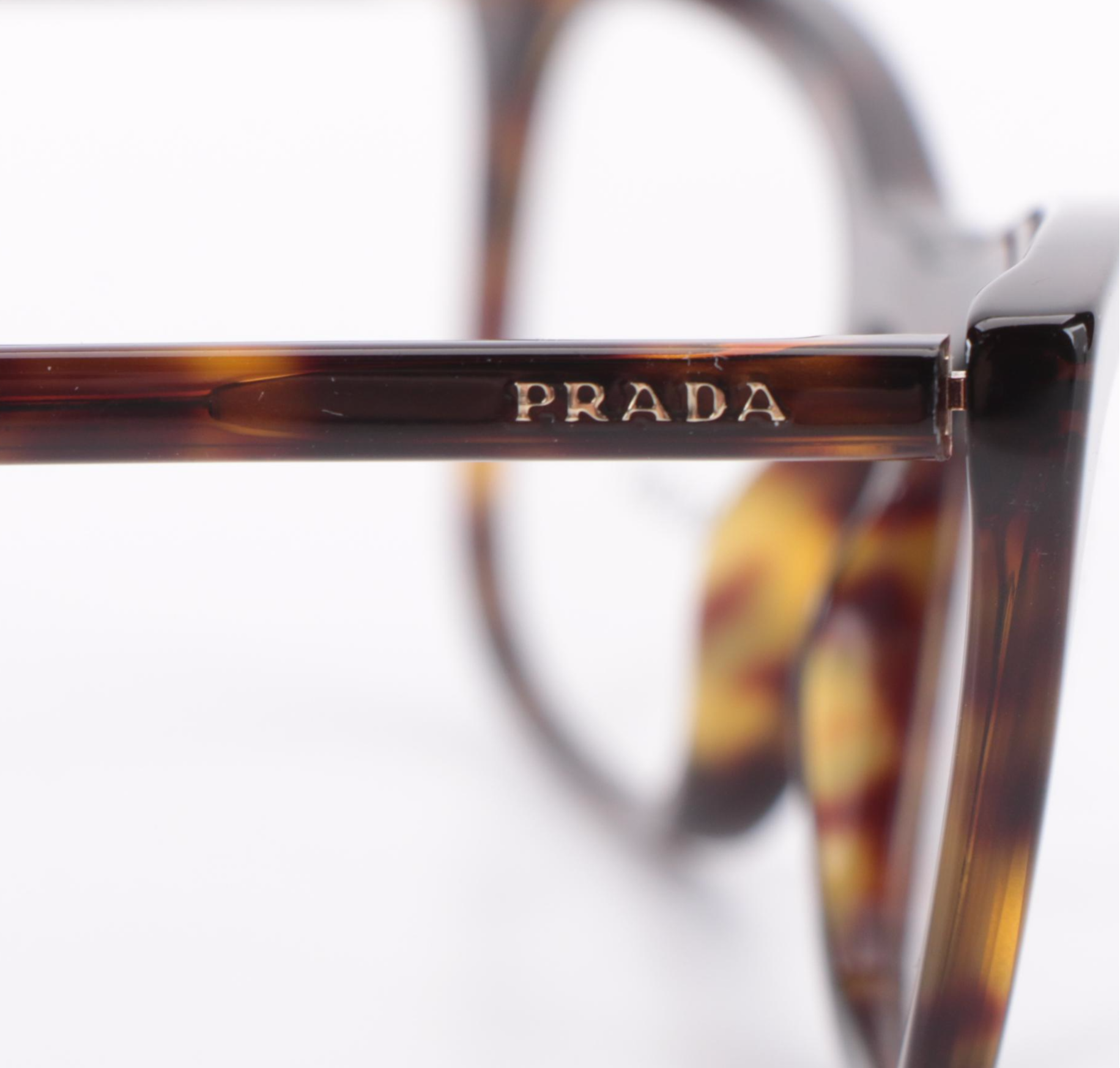 Prada VPR10V Cat Eye Eyeglasses in Havana with Case and Box