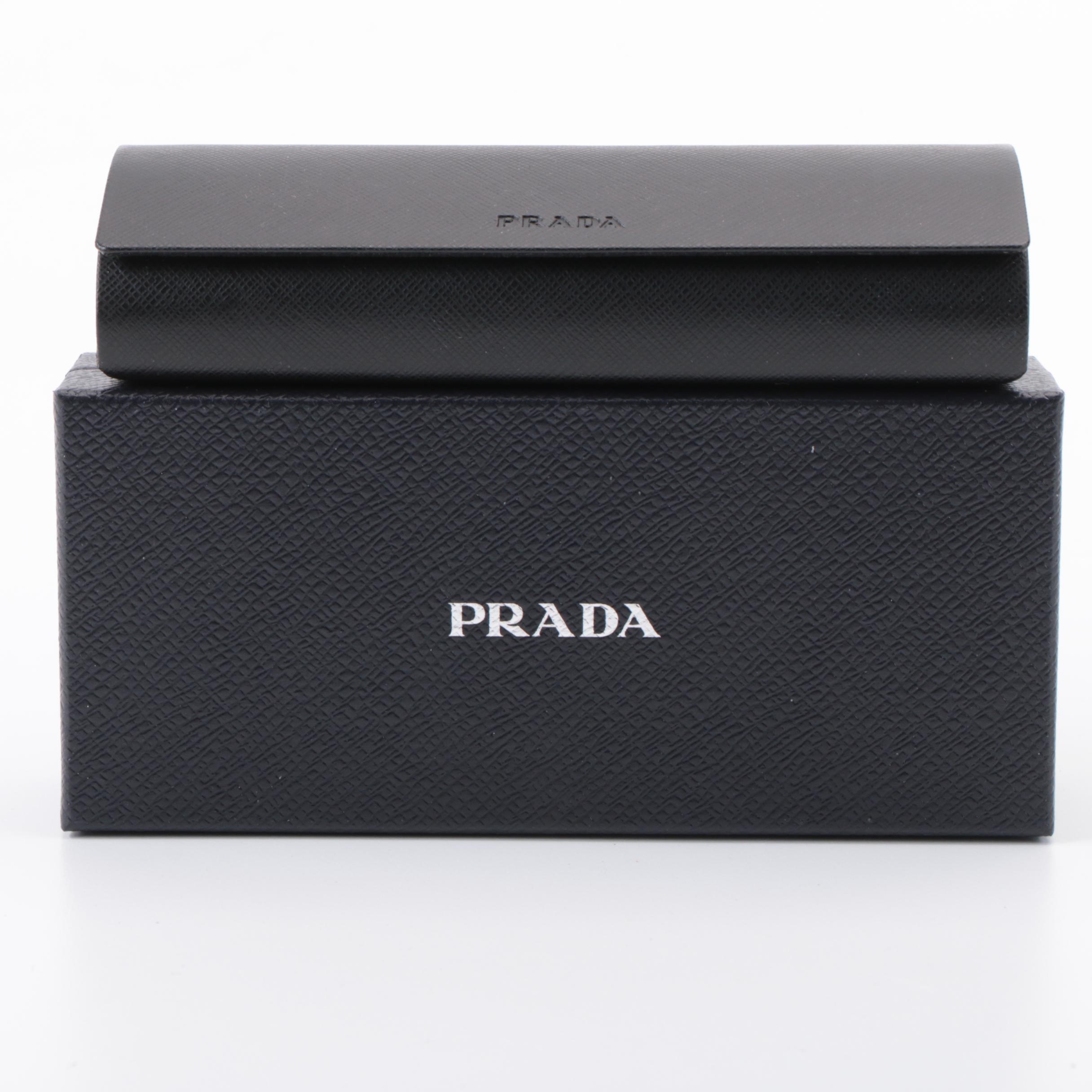 Prada VPR10V Cat Eye Eyeglasses in Havana with Case and Box