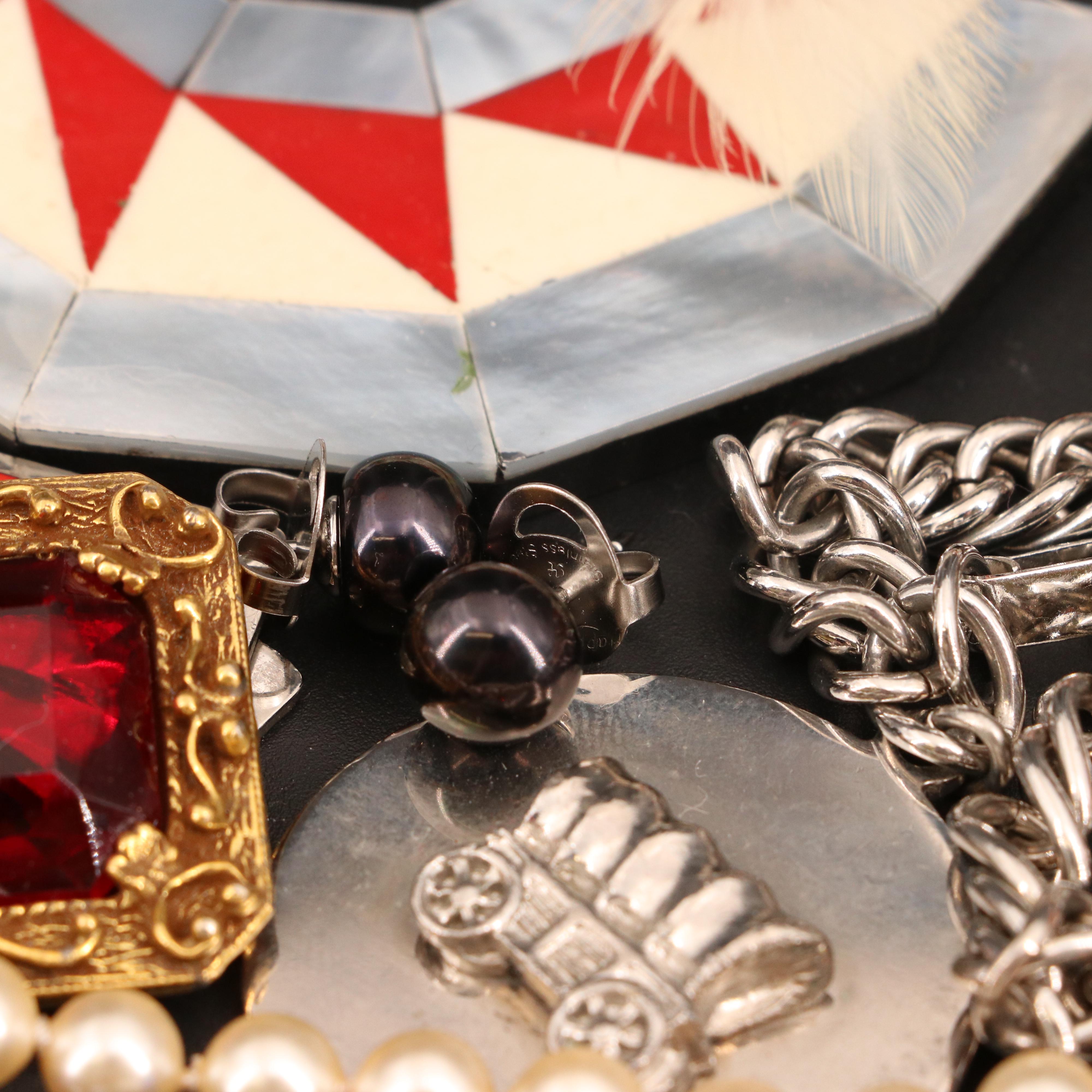 Vintage Jewelry Featuring Judy Lee and Laurel Burch "Nicolai" Earrings