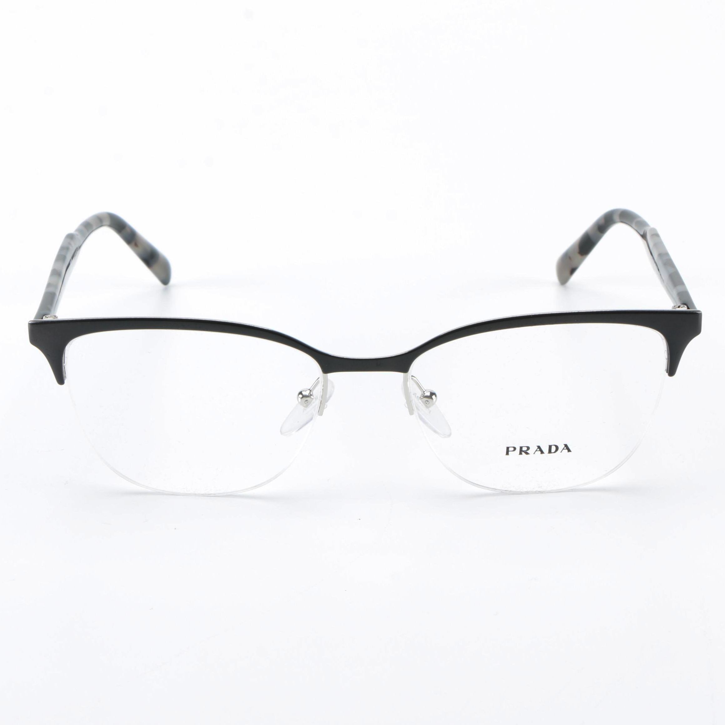 Prada VPR53V Browline Eyeglasses with Case and Box