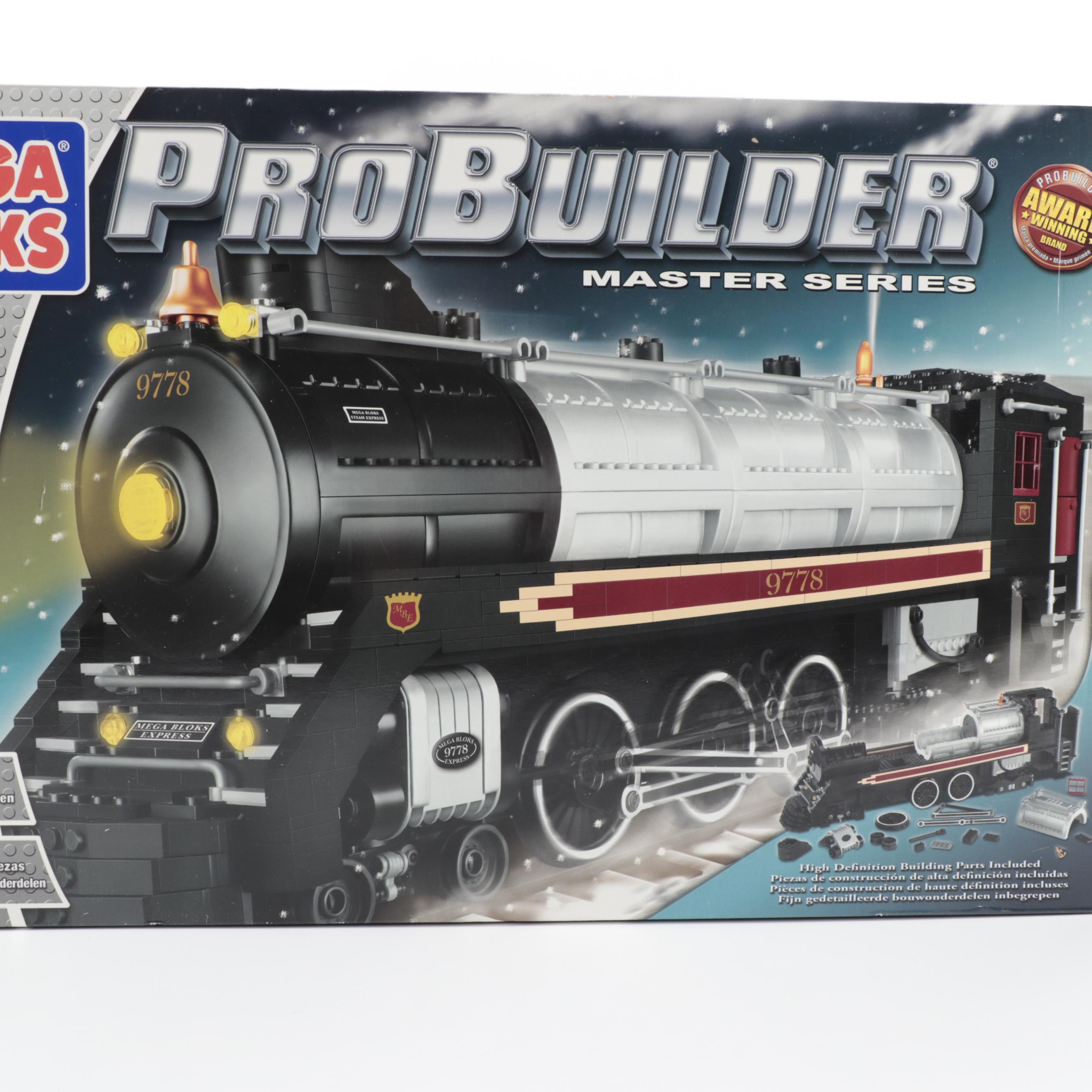 MEGA BLOKS ProBuilders Master Series Model 9778 Steam Express in Packaging, 1991